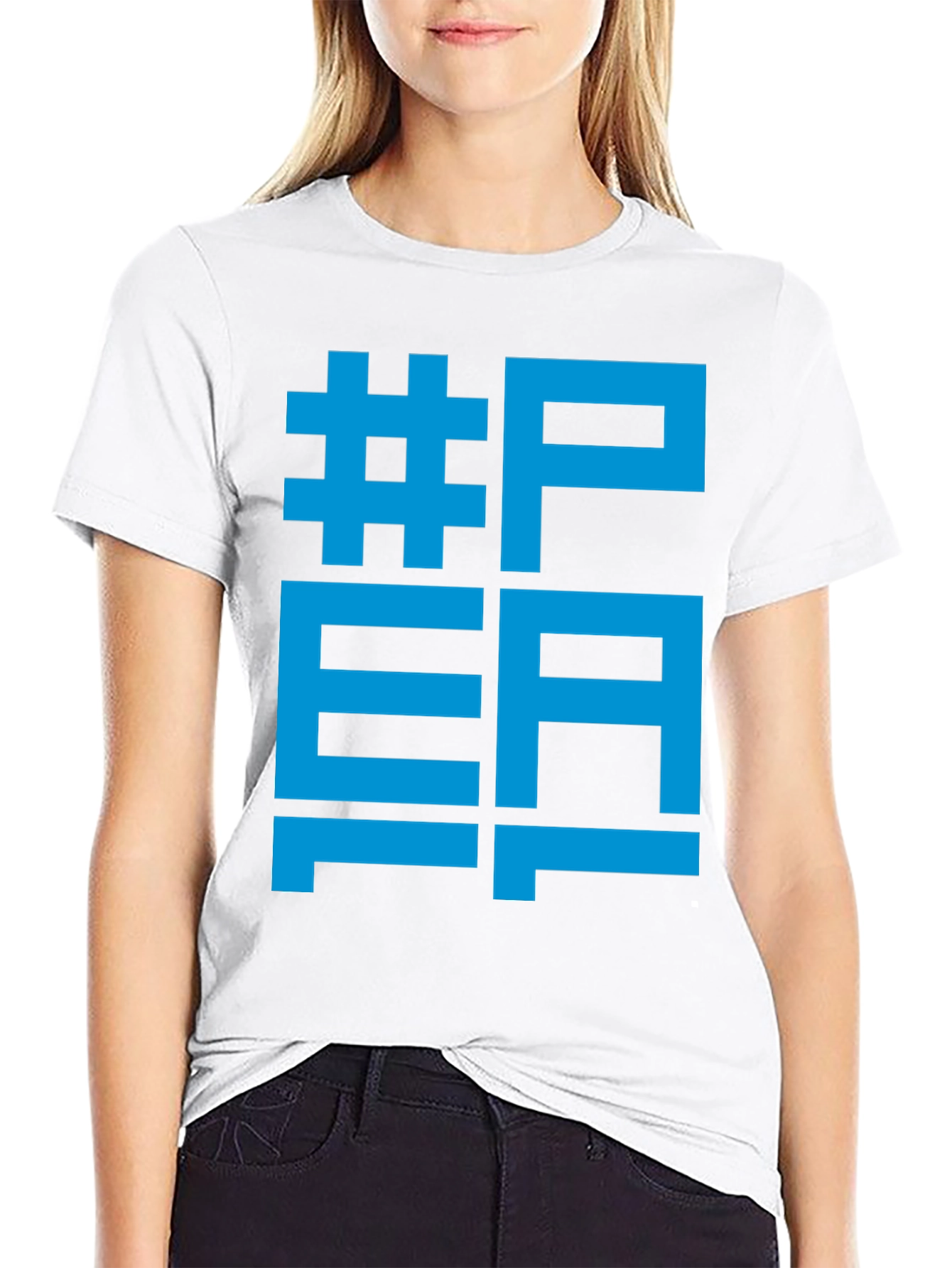 Cool Graphic Tee - #PEA Black T-Shirt