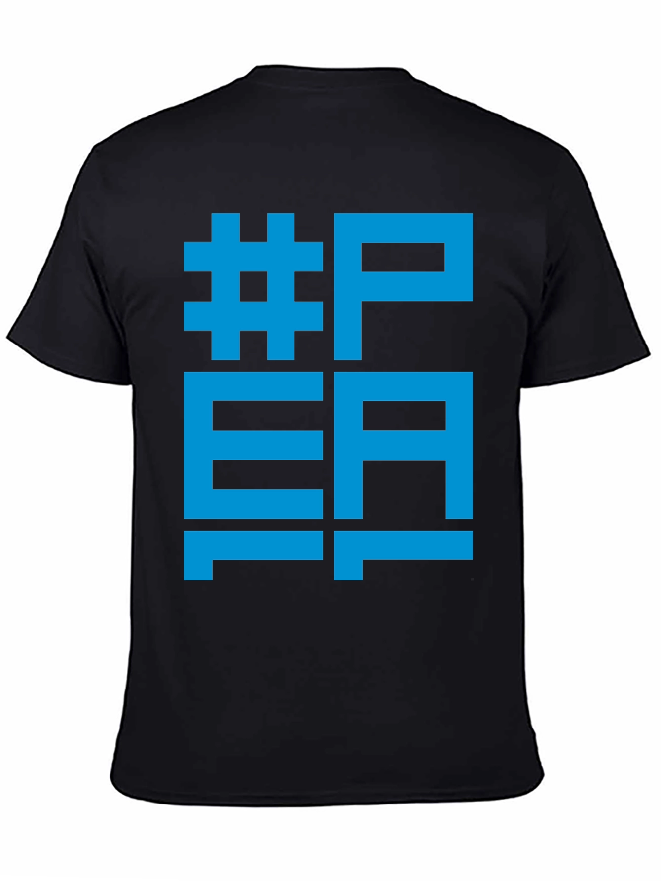 Cool Graphic Tee - #PEA Black T-Shirt