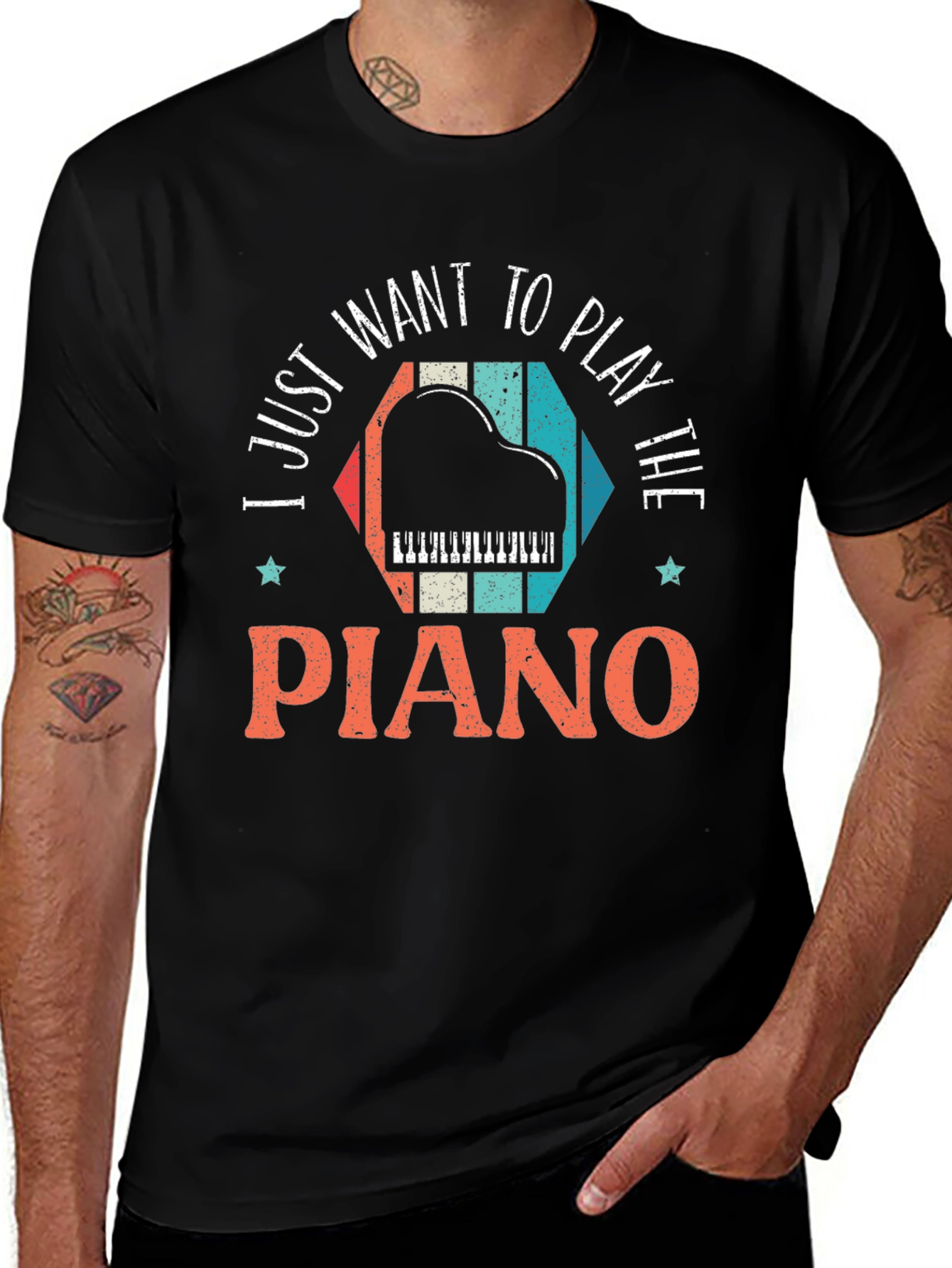 I Just Want To Play The Piano T-Shirt