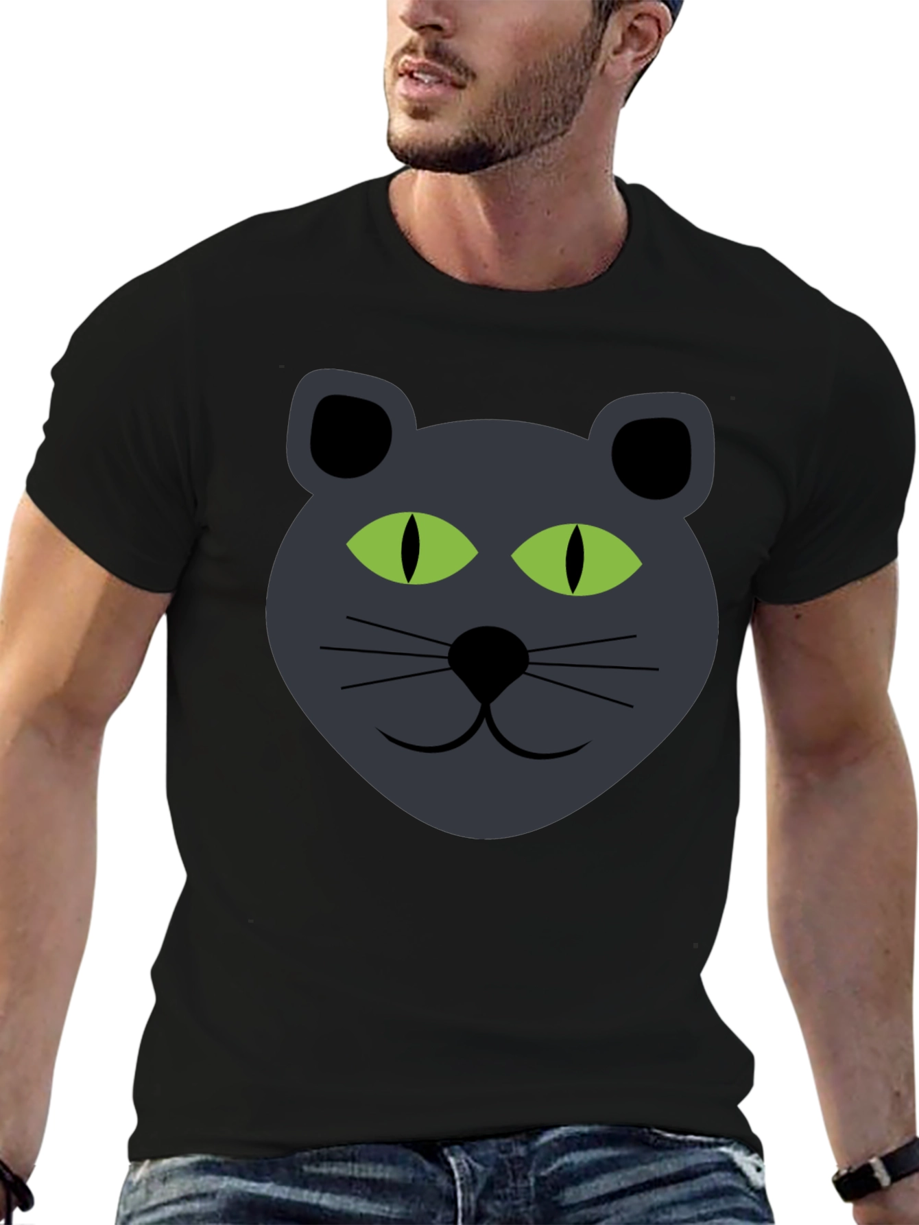 Cat Face Graphic Tee