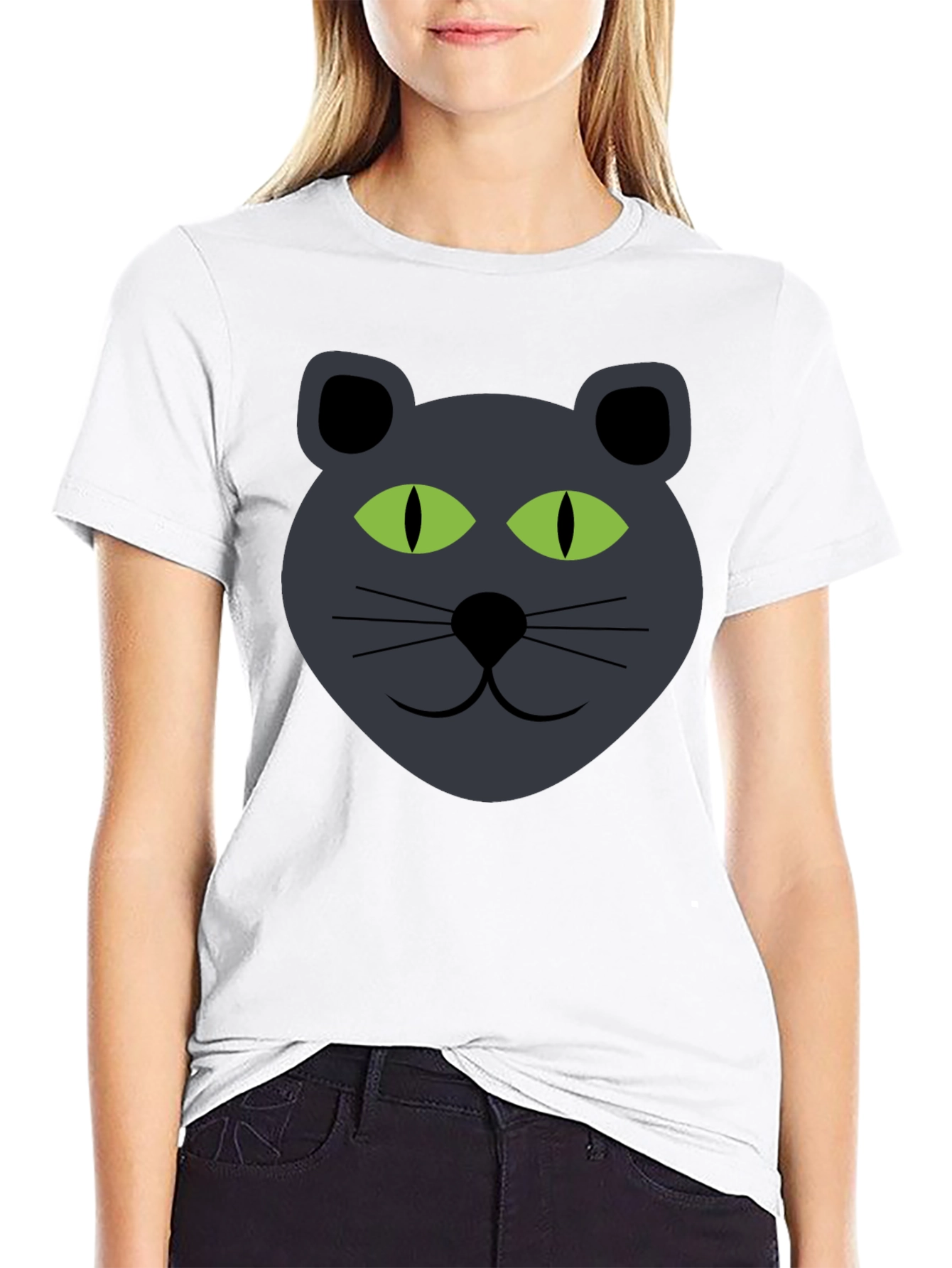 Cat Face Graphic Tee