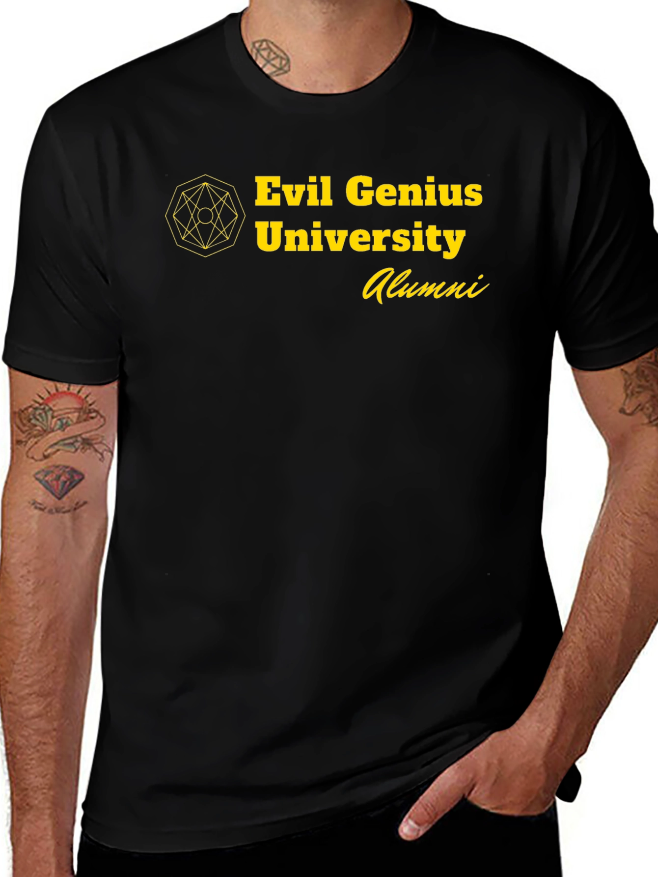Evil Genius University Alumni Black T-Shirt