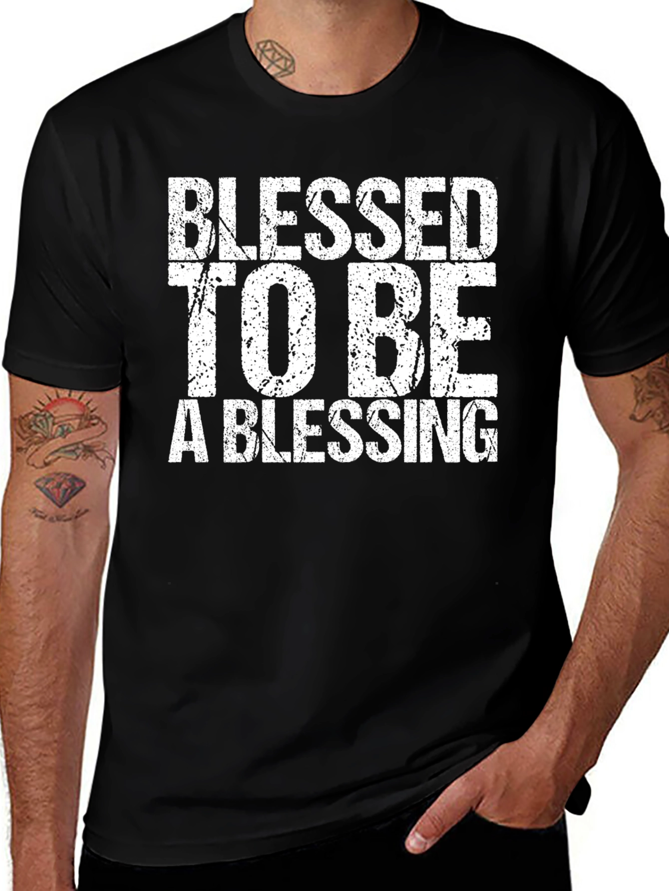 Blessed to Be a Blessing Black T-Shirt