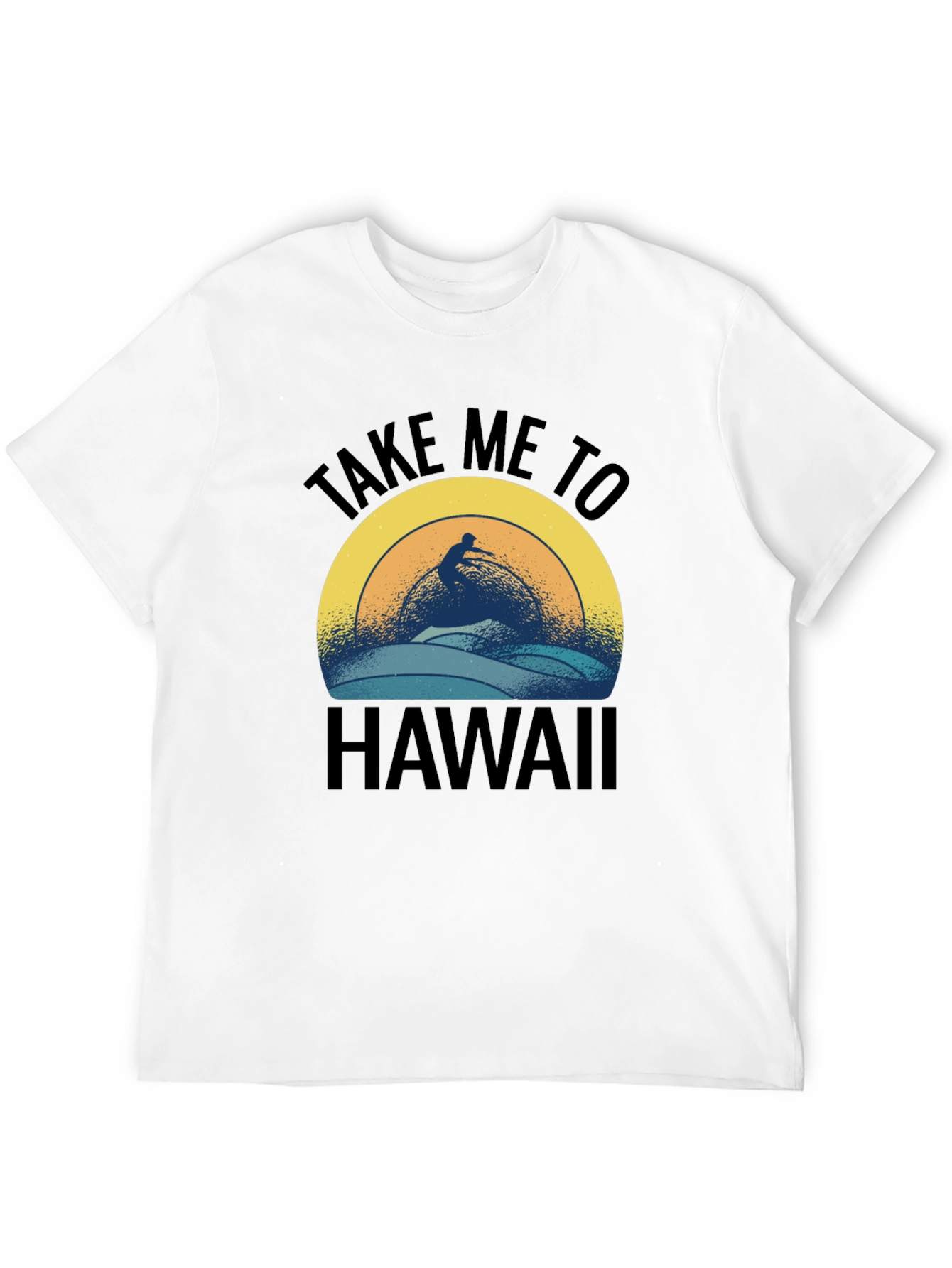 Take Me To Hawaii Surfer Graphic T-Shirt