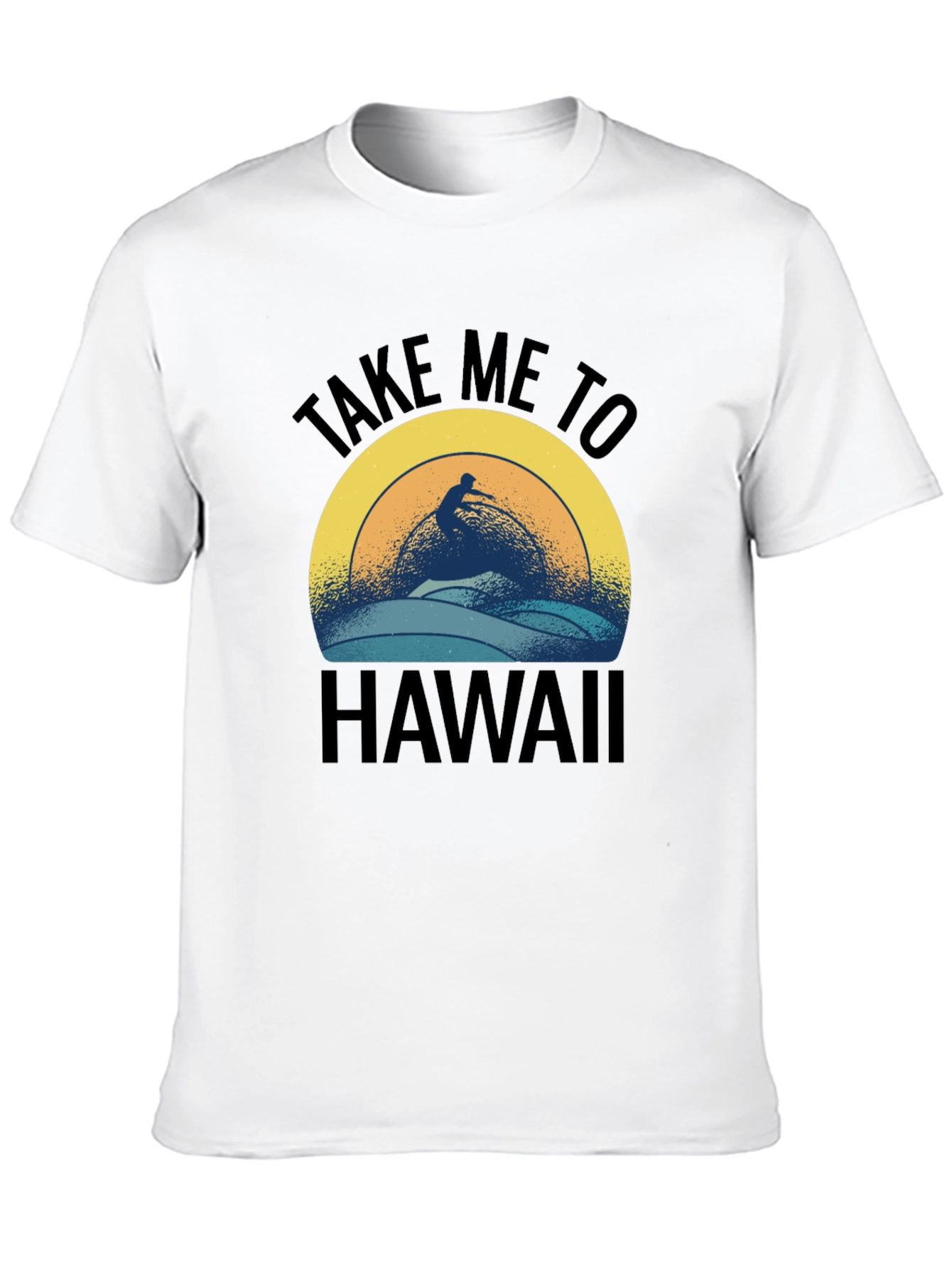 Take Me To Hawaii Surfer Graphic T-Shirt