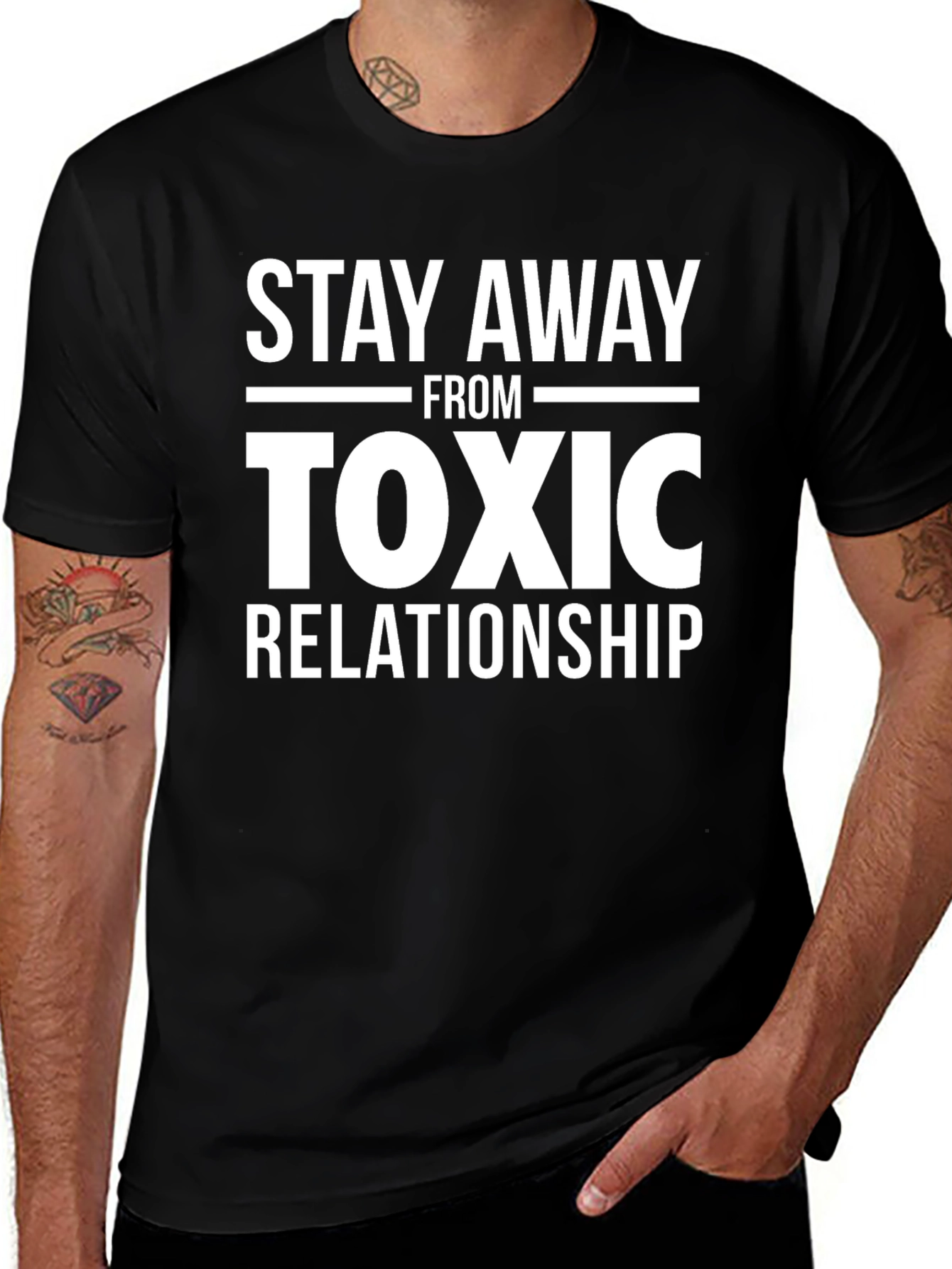 Stay Away From Toxic Relationship Graphic T-Shirt