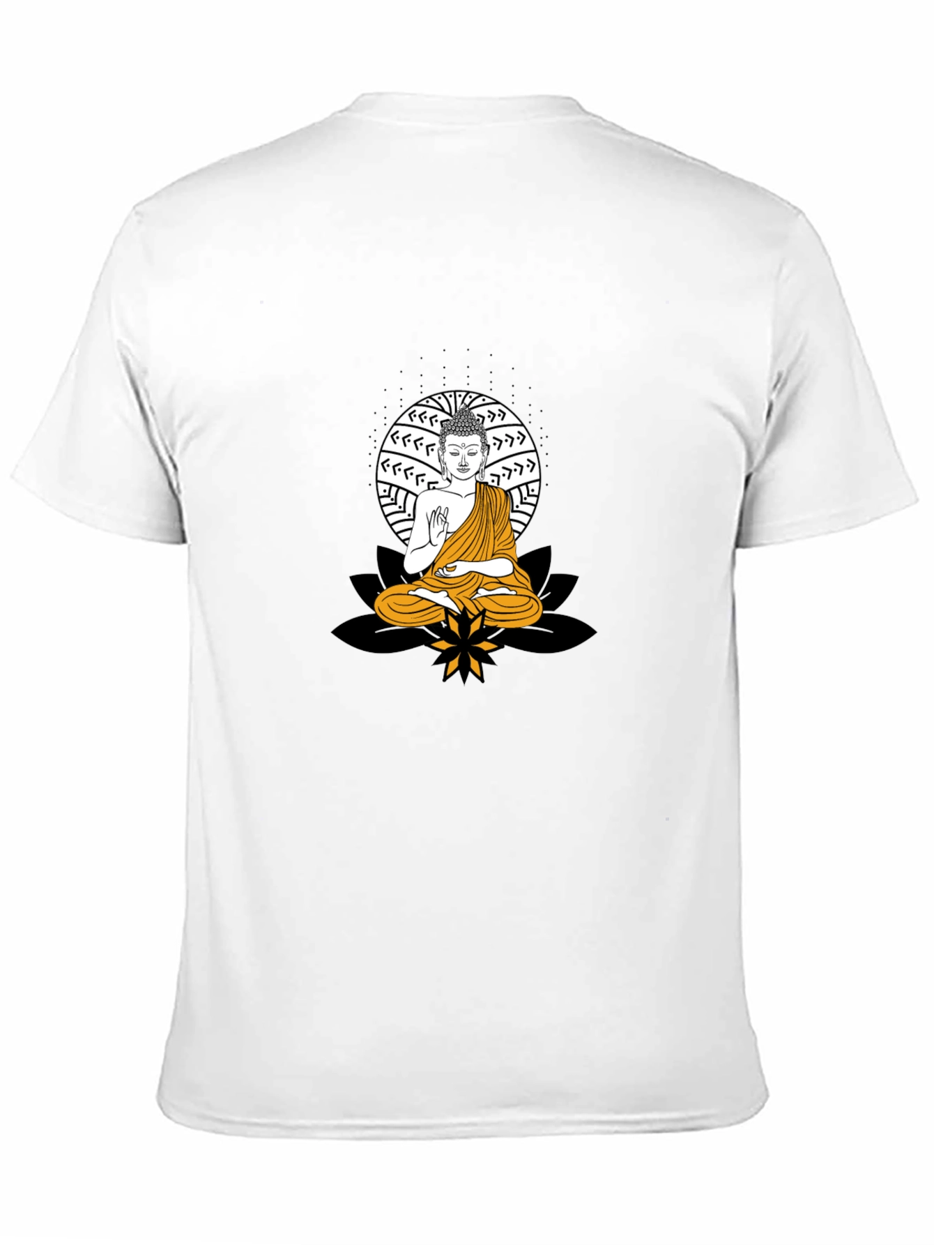 Buddha Graphic Black T-Shirt - Meditative Style