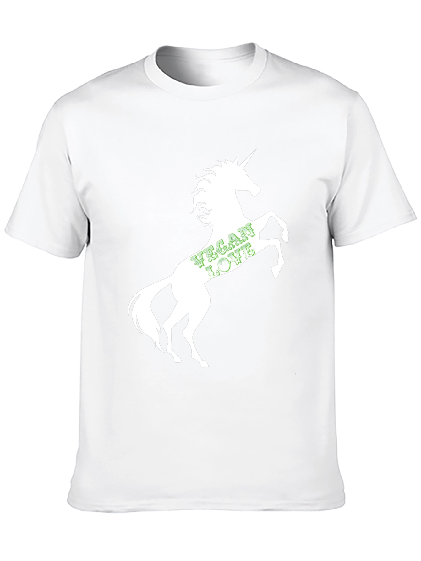 Vegan Love Unicorn Black T-Shirt