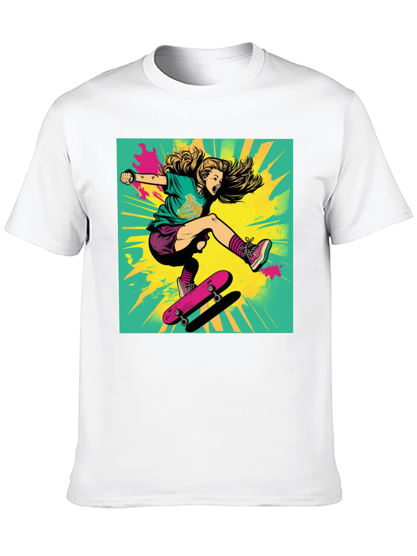 Rad Skater Graphic Tee - Black