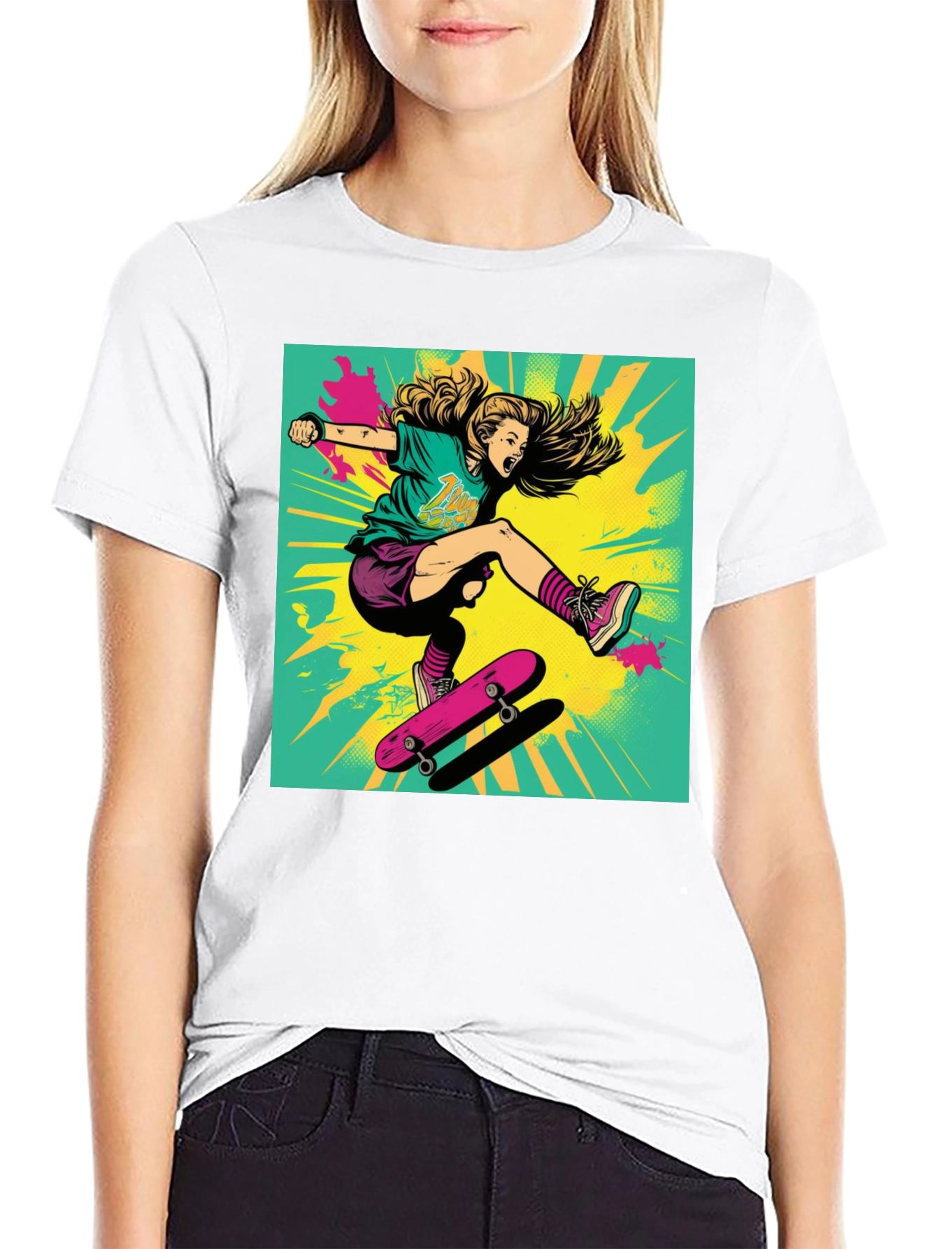 Rad Skater Graphic Tee - Black