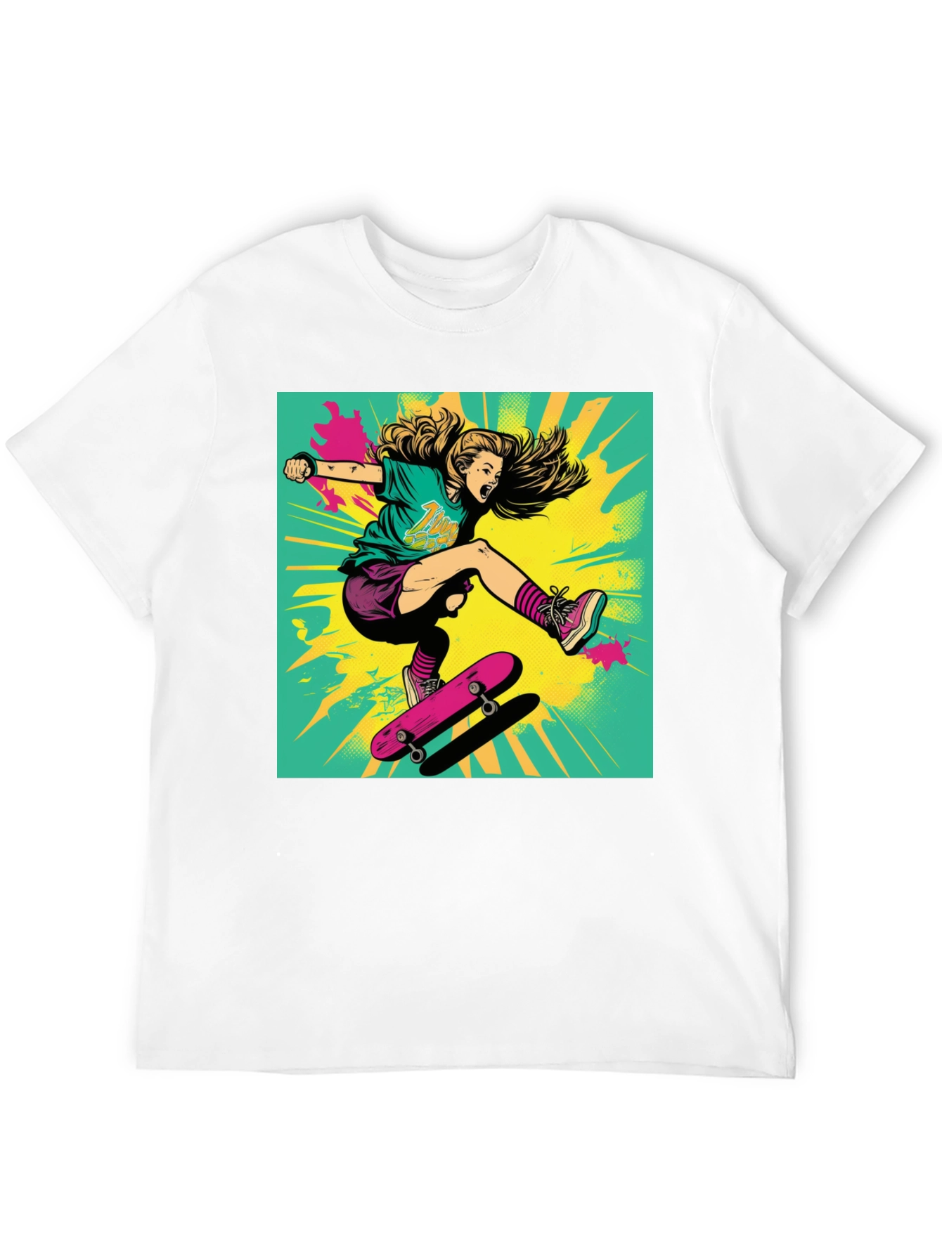 Rad Skater Graphic Tee - Black