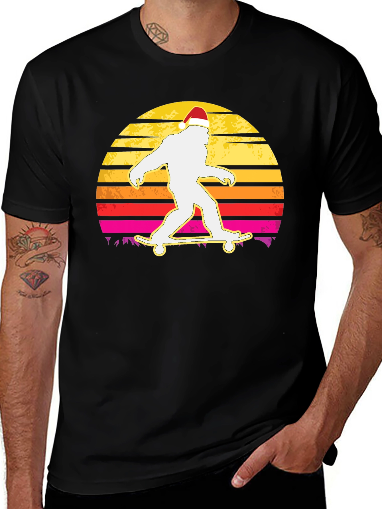 Skateboarding Bigfoot T-Shirt