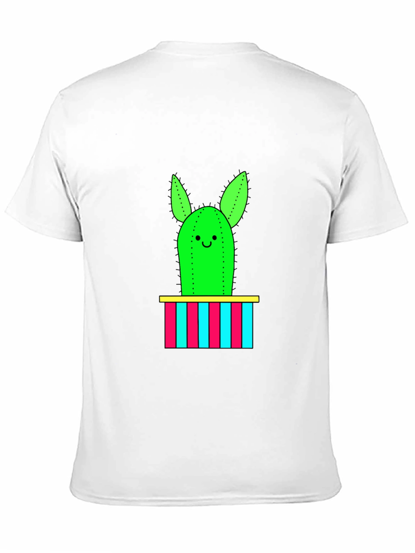 Cute Cactus Graphic Tee - Mens Black T-Shirt