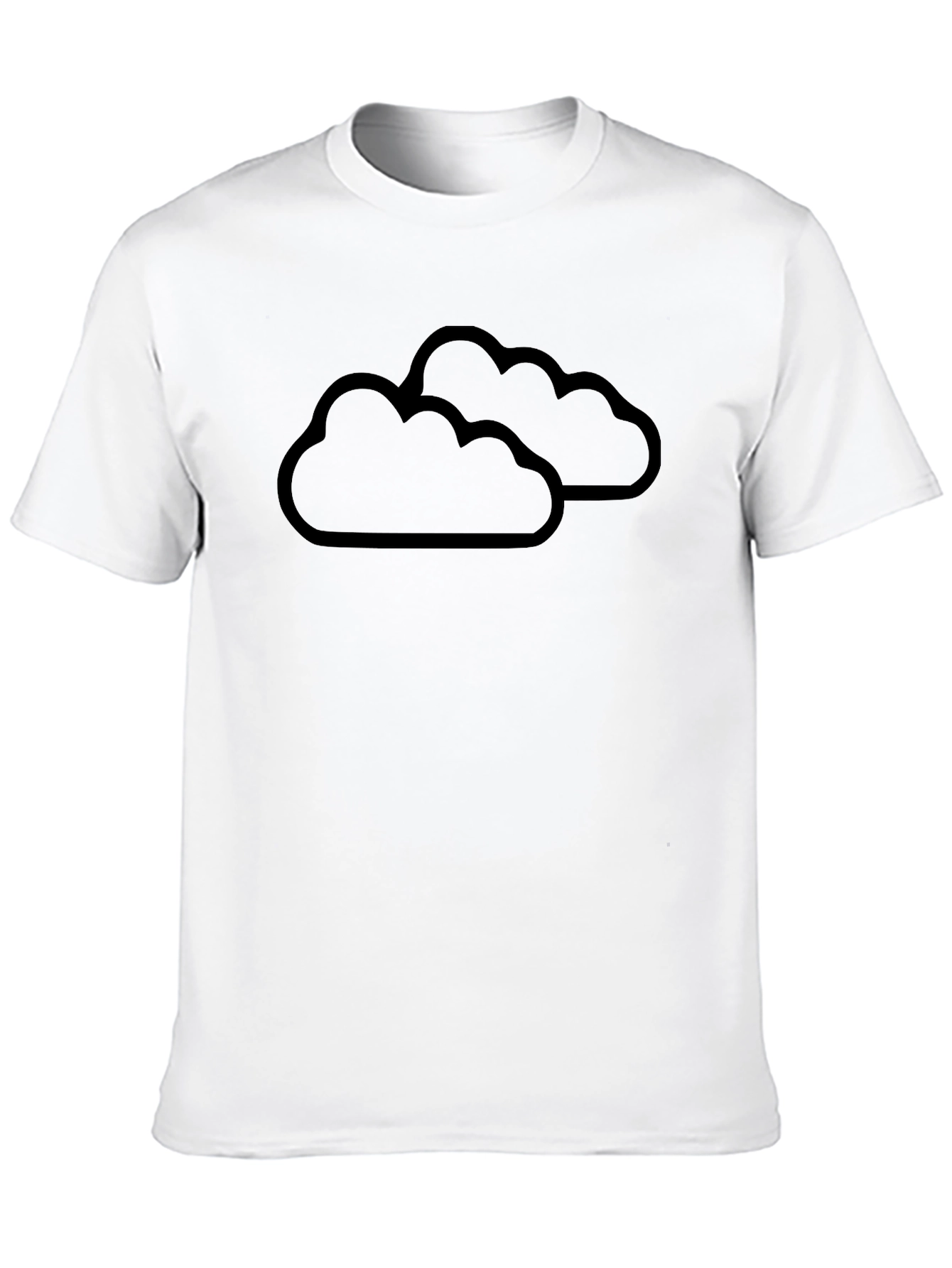 Cloud Graphic Black T-Shirt