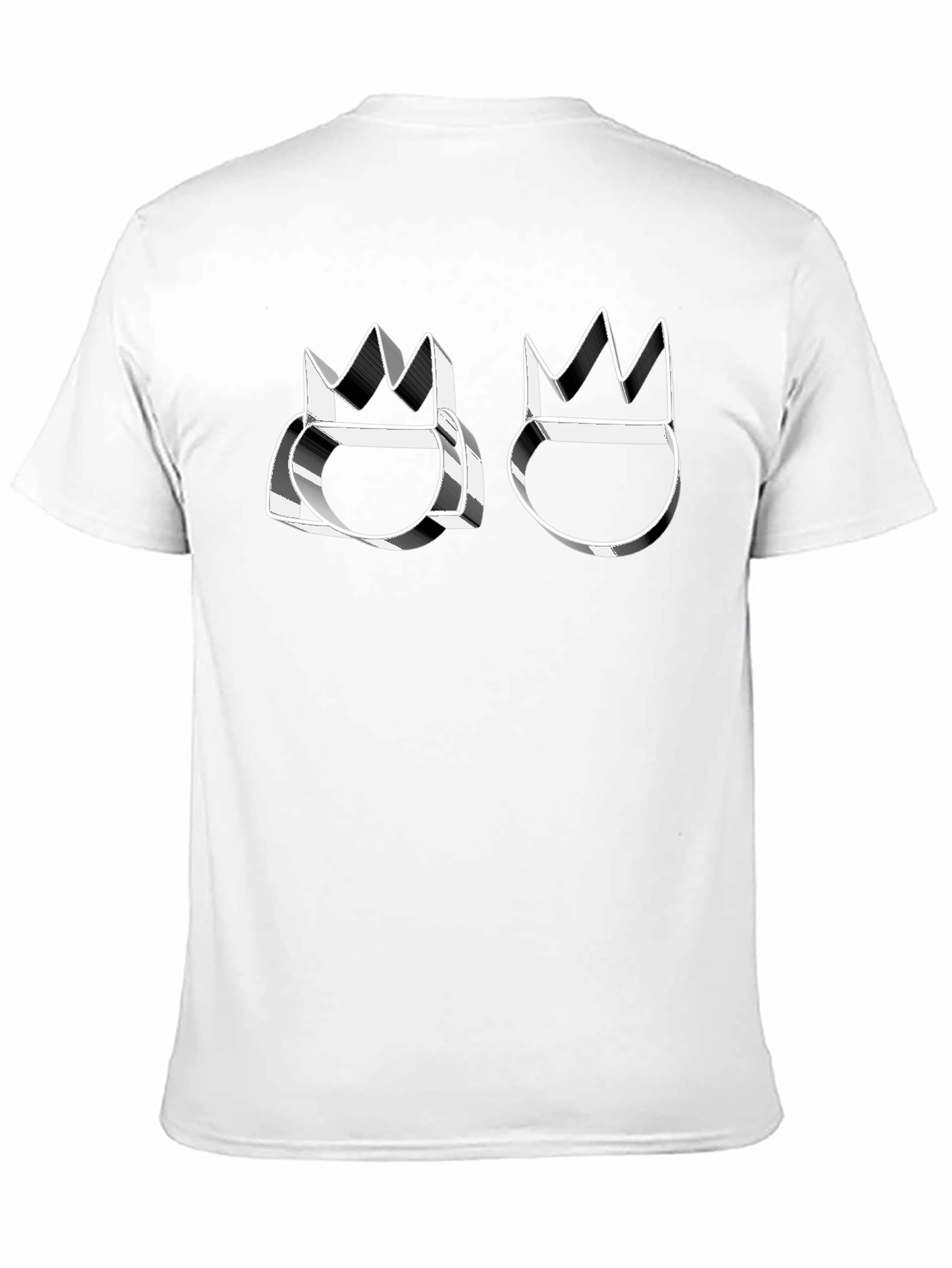 Modern Crown Graphic Black T-Shirt