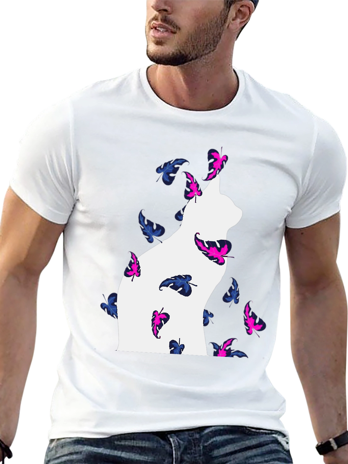 Cat & Butterfly T-Shirt