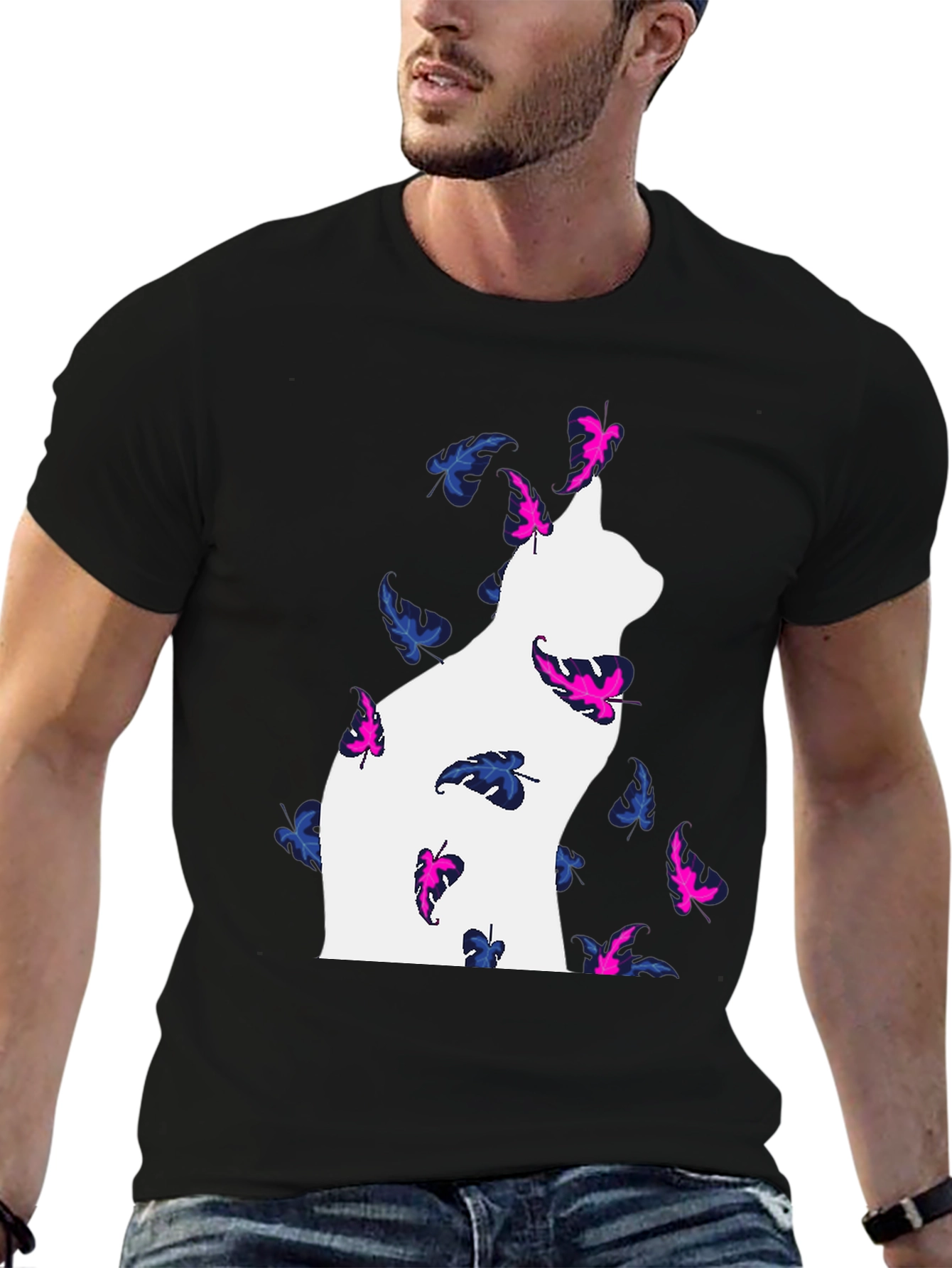 Cat & Butterfly T-Shirt