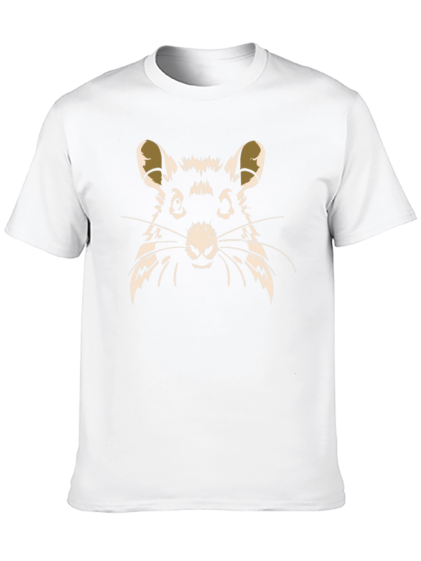 Rat Graphic Print T-Shirt - Black