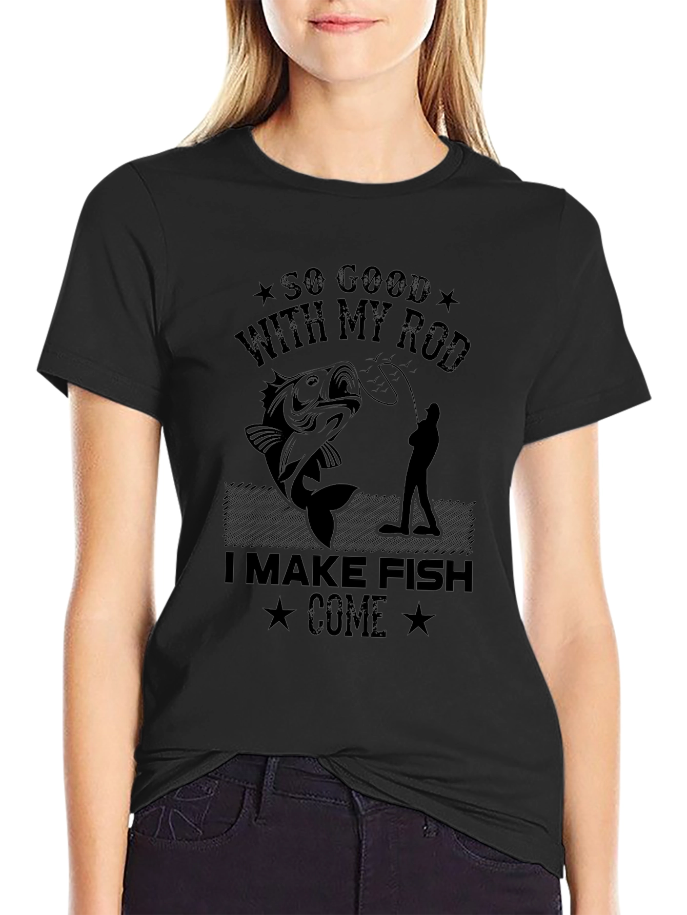Funny Fishing T-Shirt - So Good With My Rod