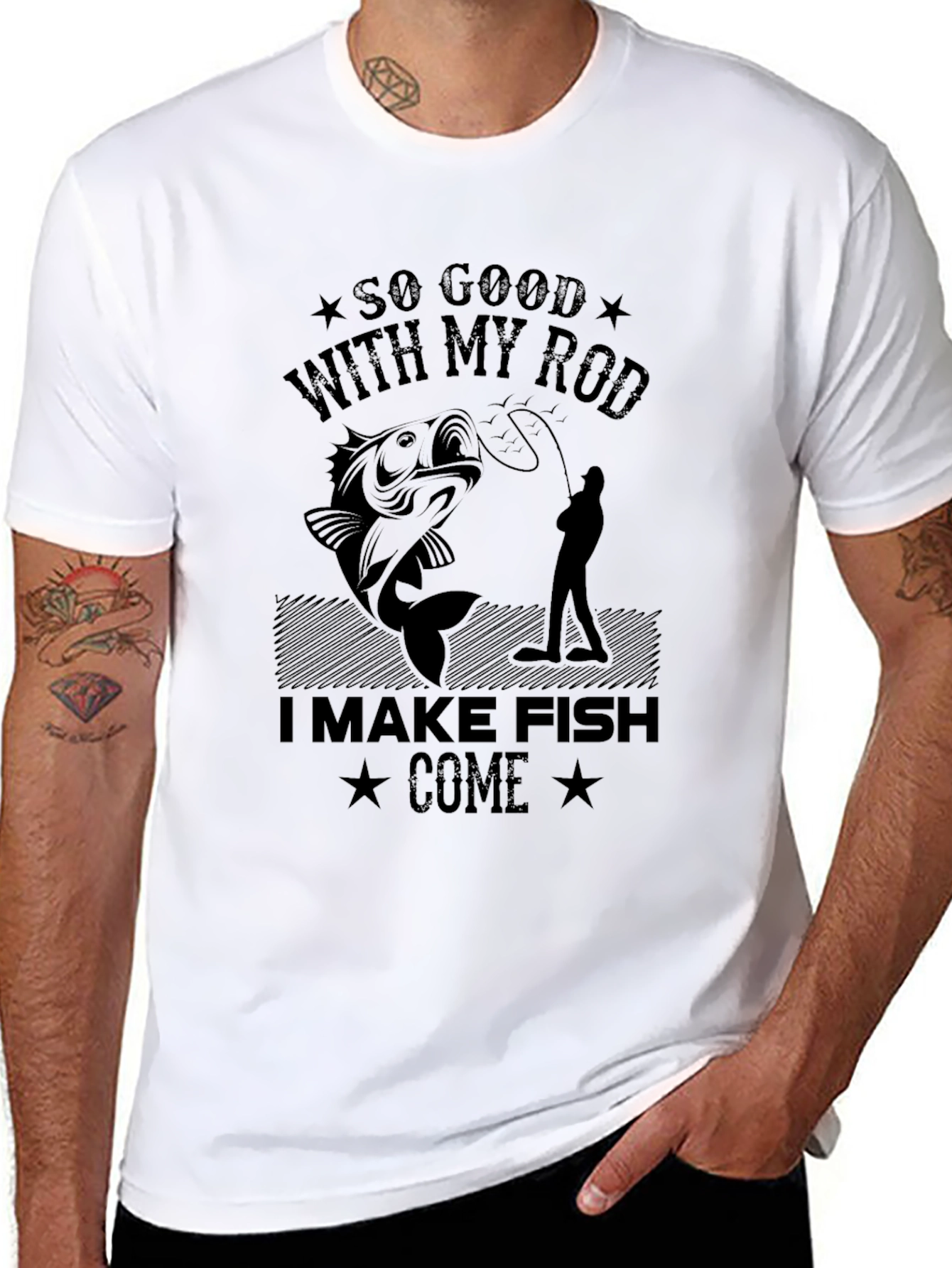 Funny Fishing T-Shirt - So Good With My Rod