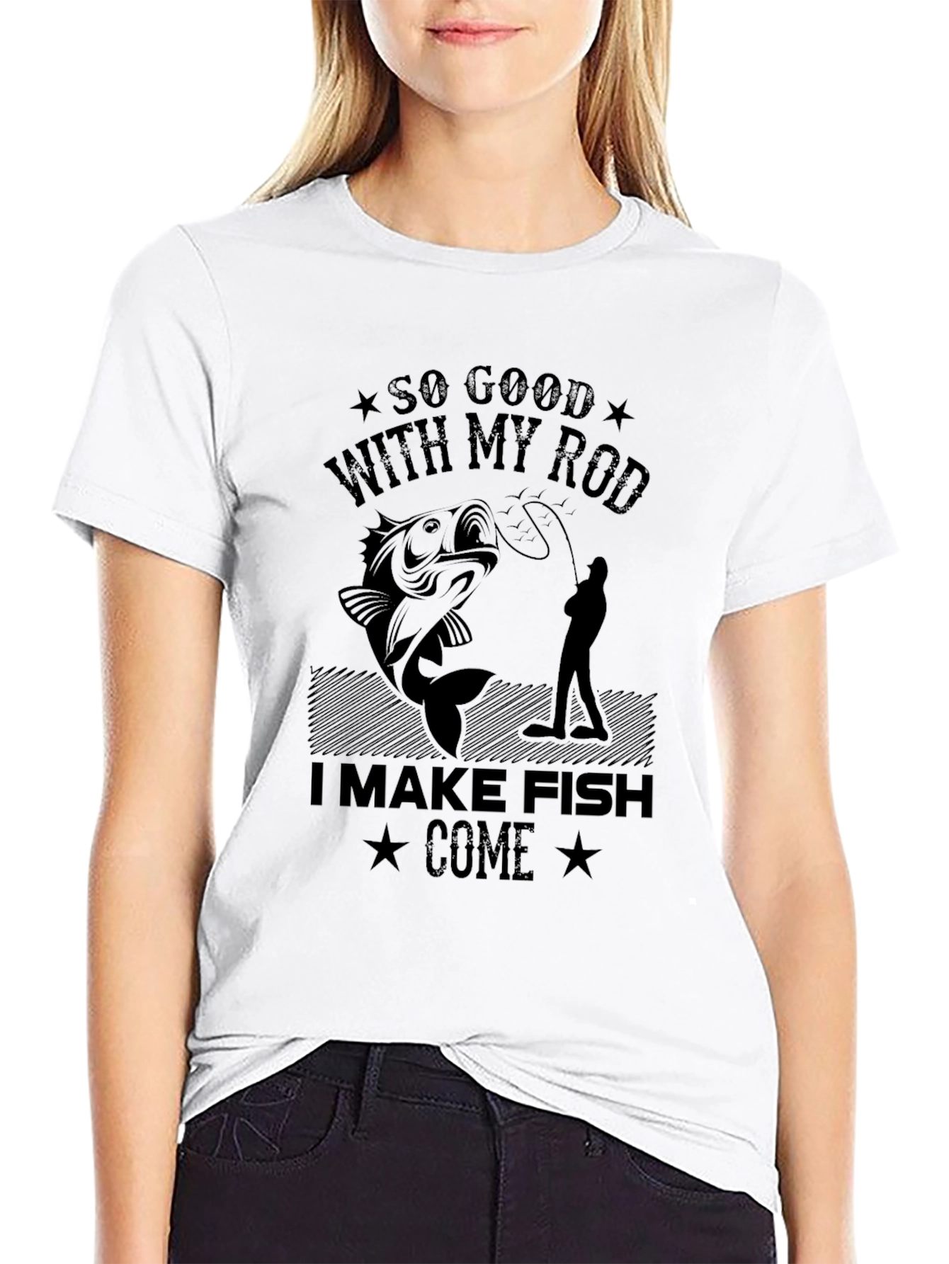 Funny Fishing T-Shirt - So Good With My Rod