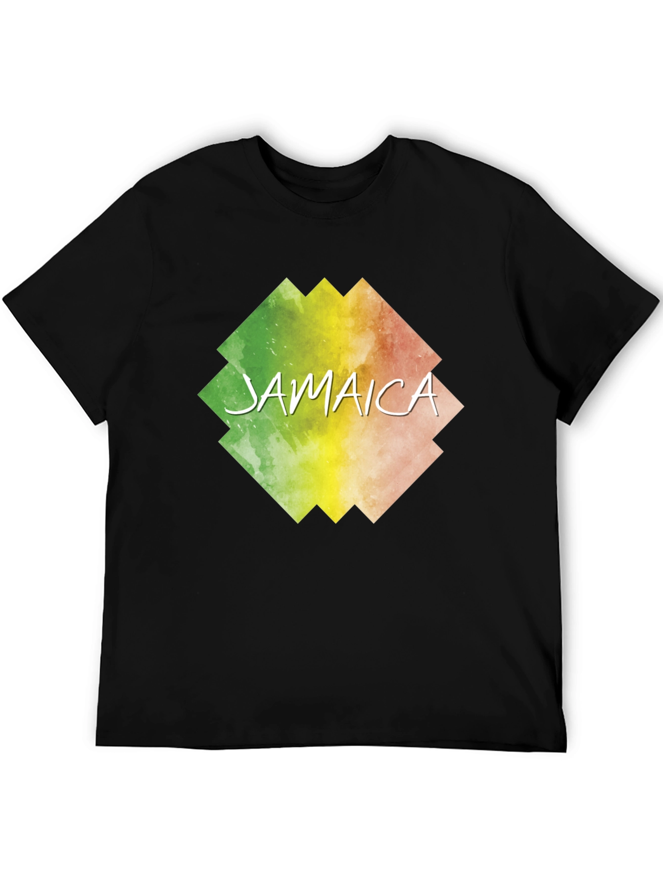 Jamaica Graphic Print Black T-Shirt