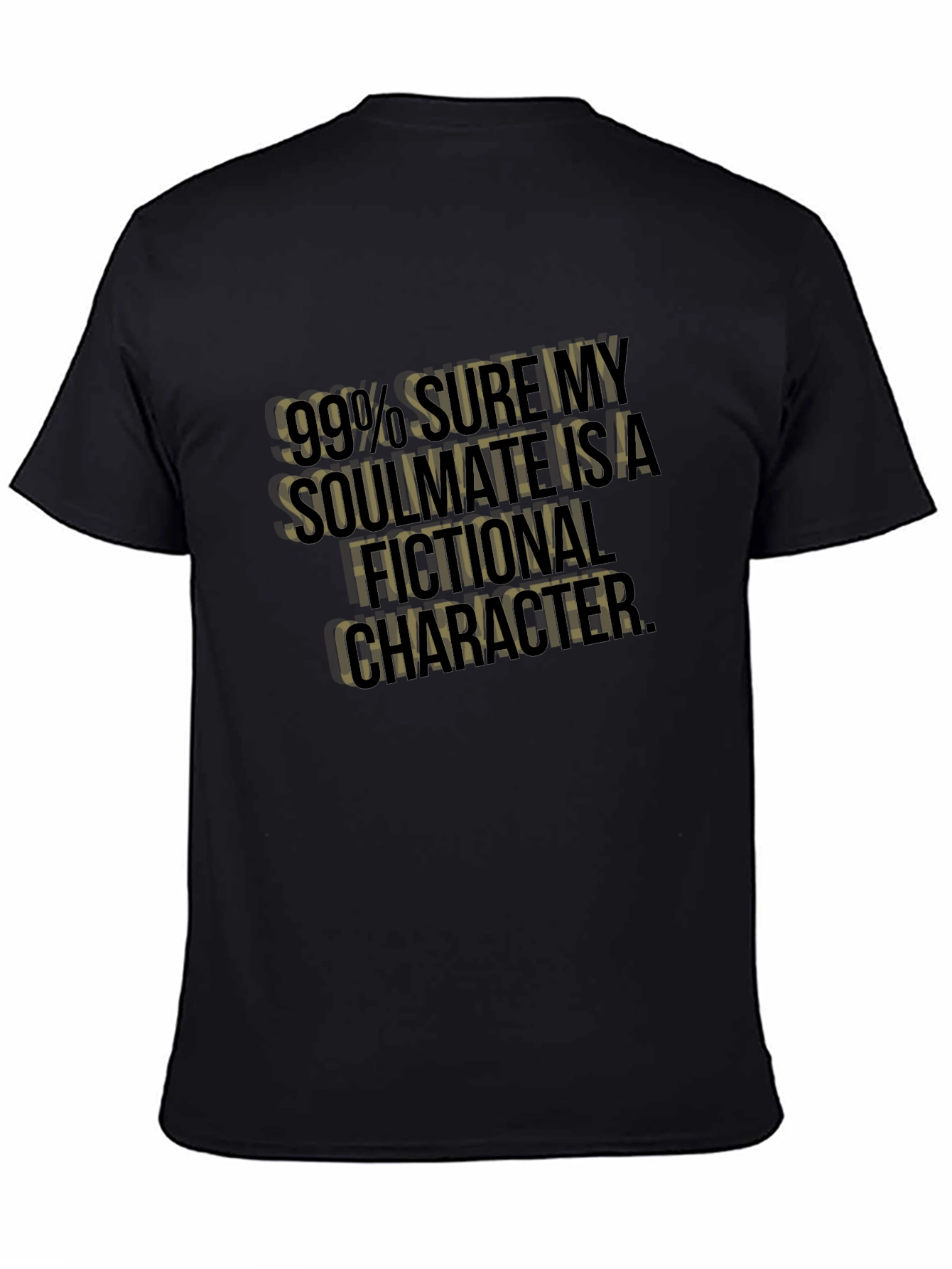 Fictional Character Soulmate Graphic Tee - Black