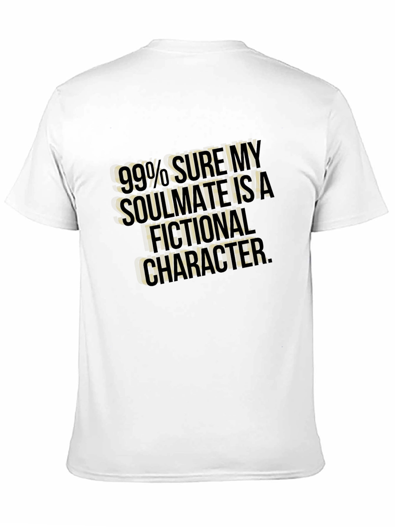 Fictional Character Soulmate Graphic Tee - Black