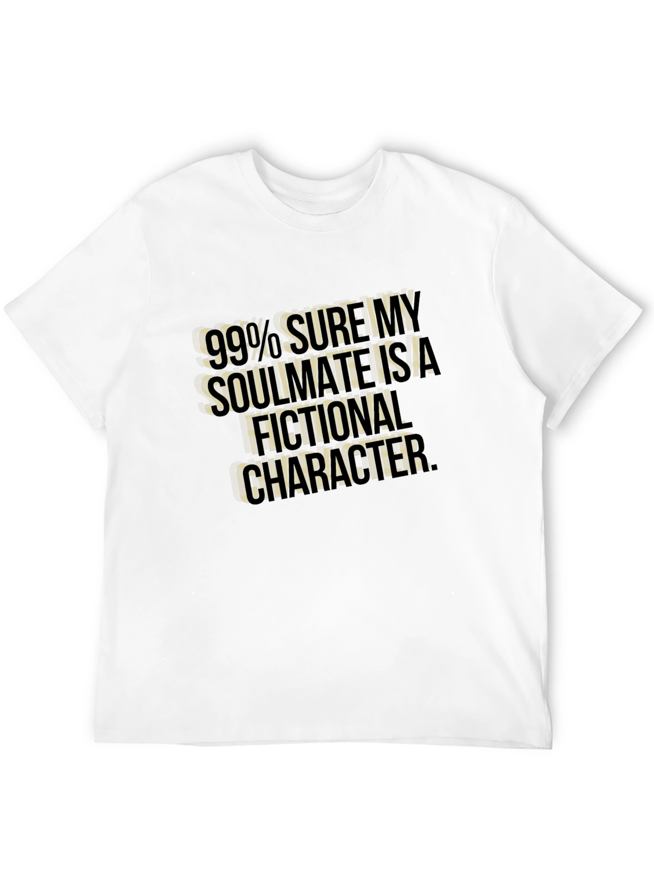 Fictional Character Soulmate Graphic Tee - Black