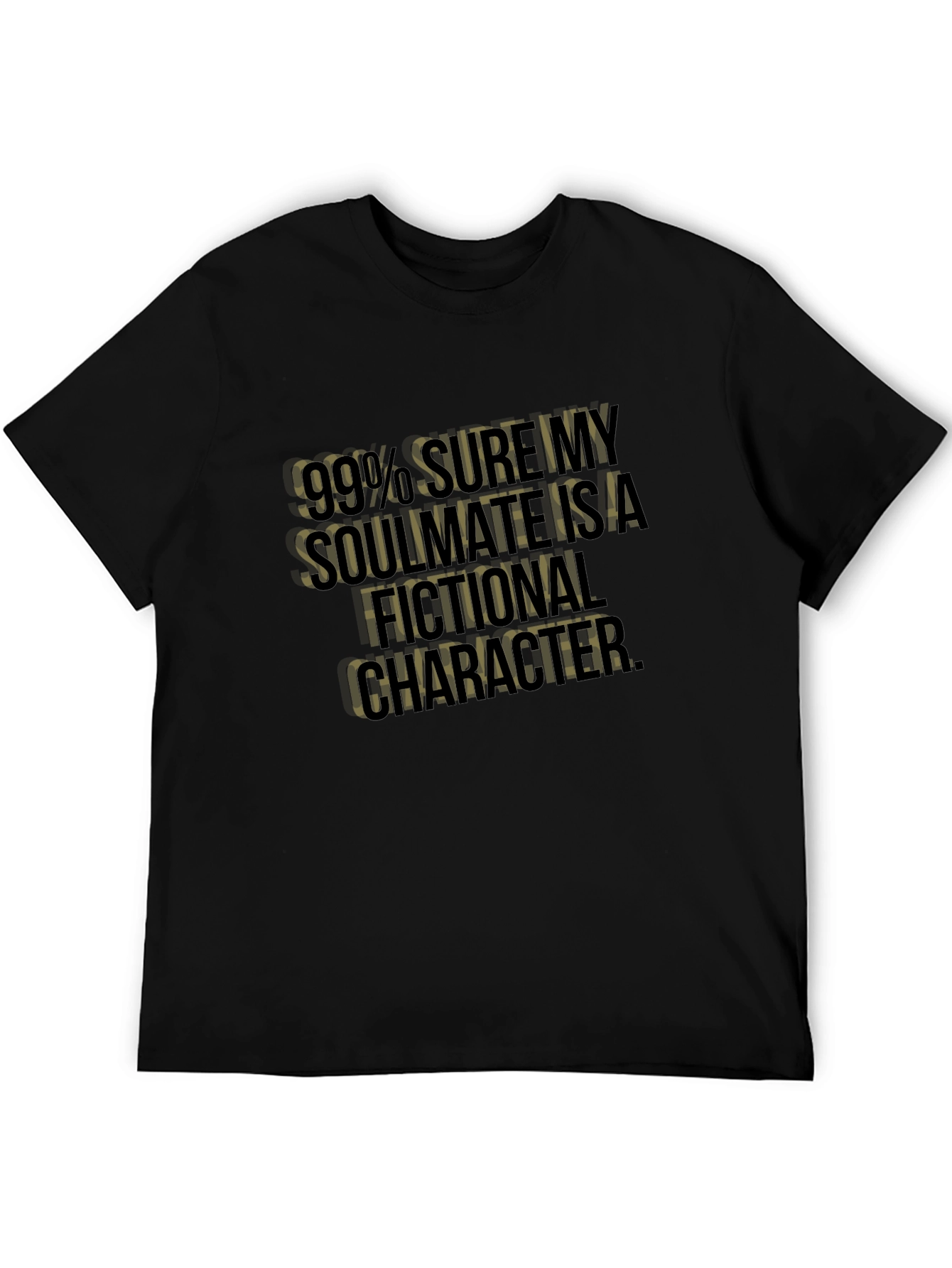 Fictional Character Soulmate Graphic Tee - Black