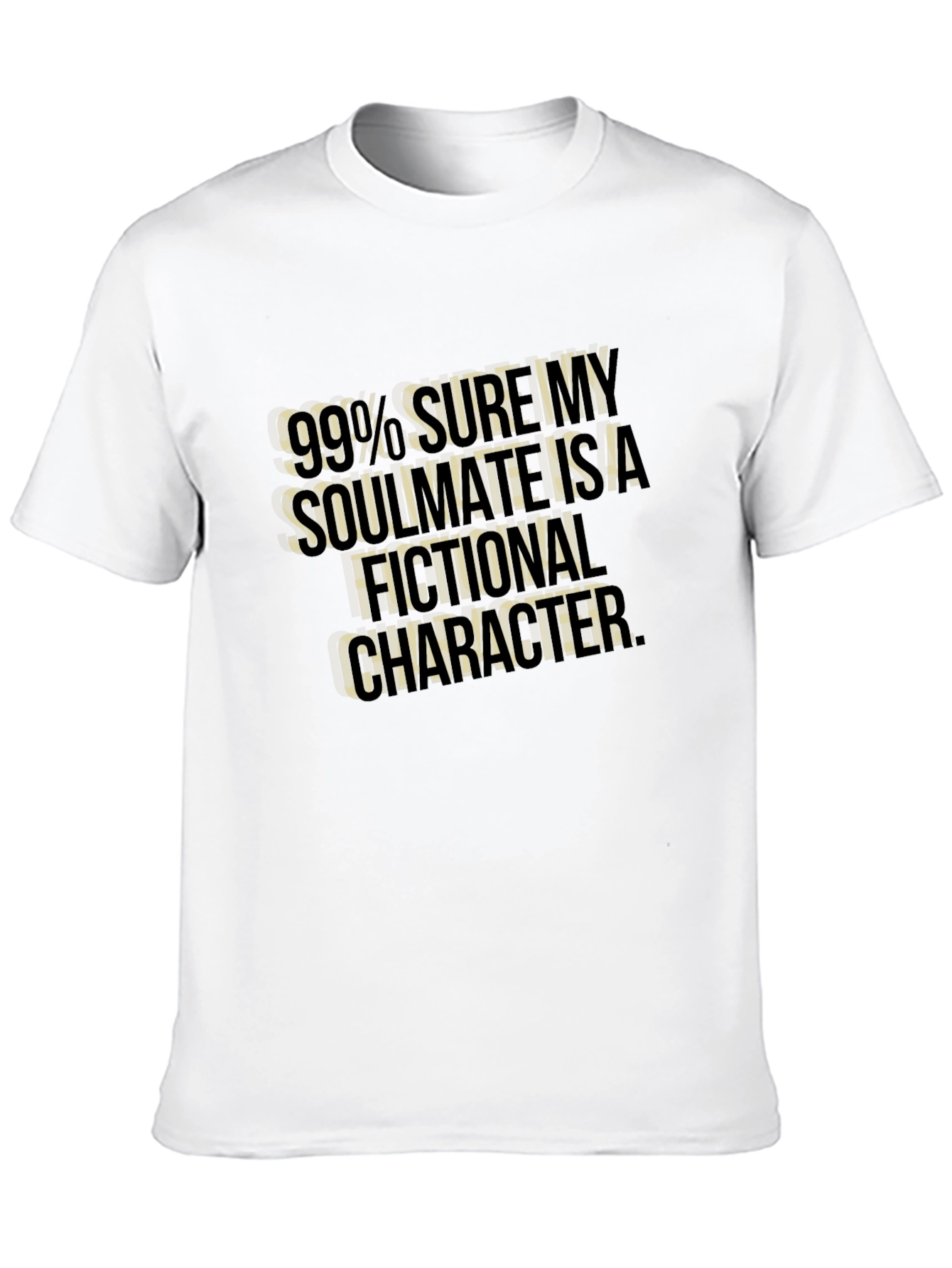 Fictional Character Soulmate Graphic Tee - Black