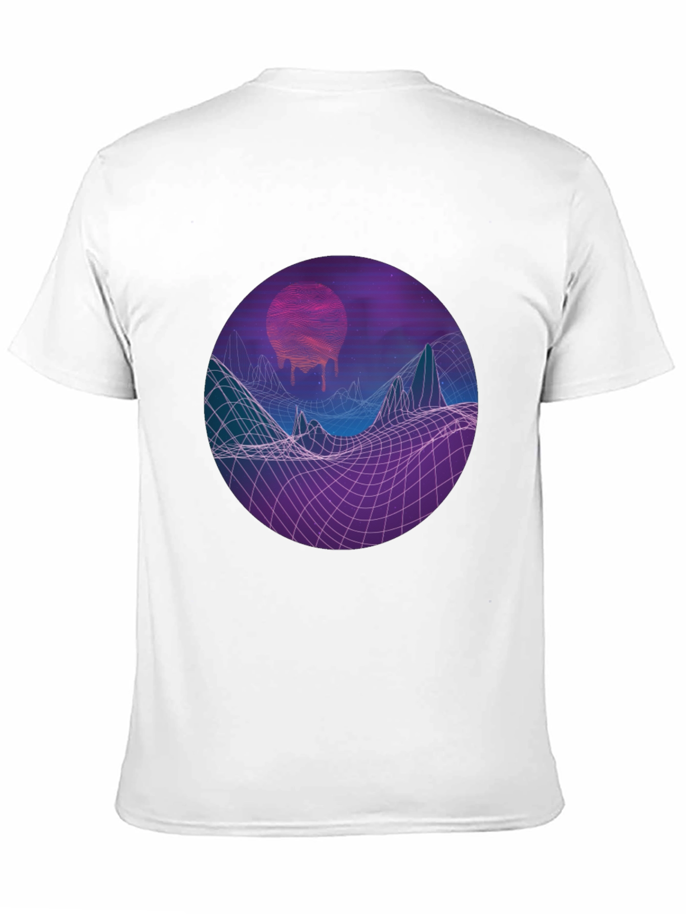 Retro Wave Graphic Tee - Meltdown Sun Design