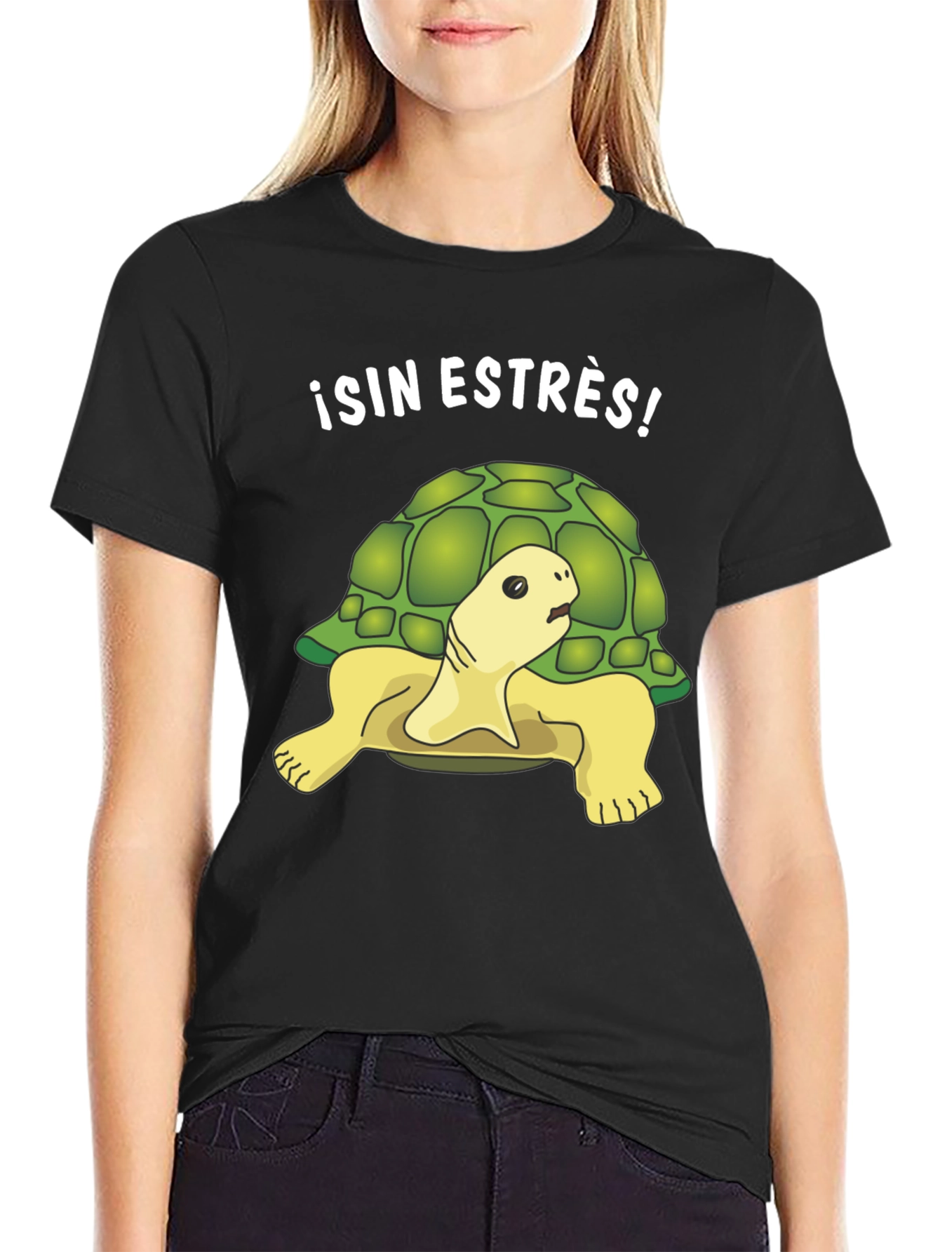 Relaxed Turtle Graphic Tee - Sin Estrés!