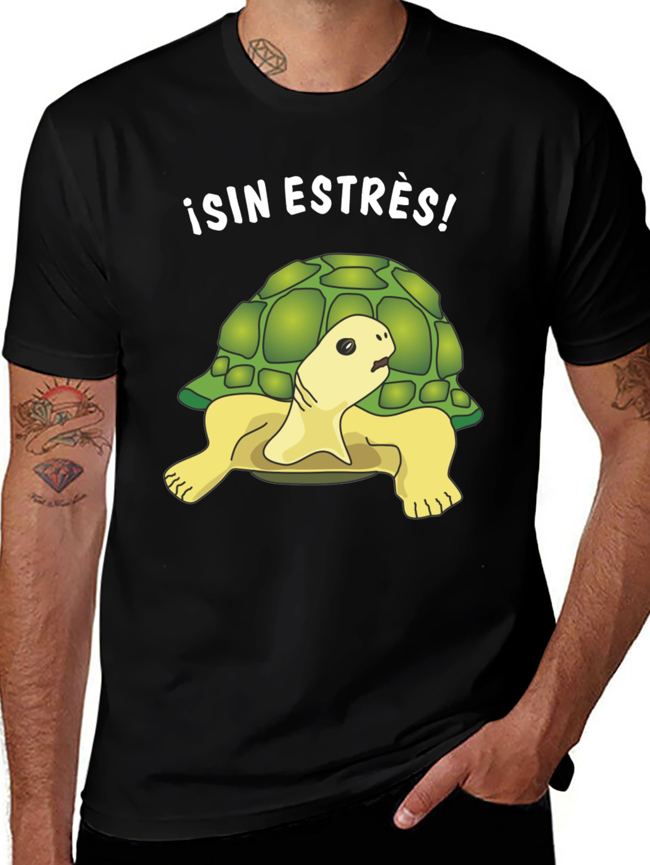 Relaxed Turtle Graphic Tee - Sin Estrés!