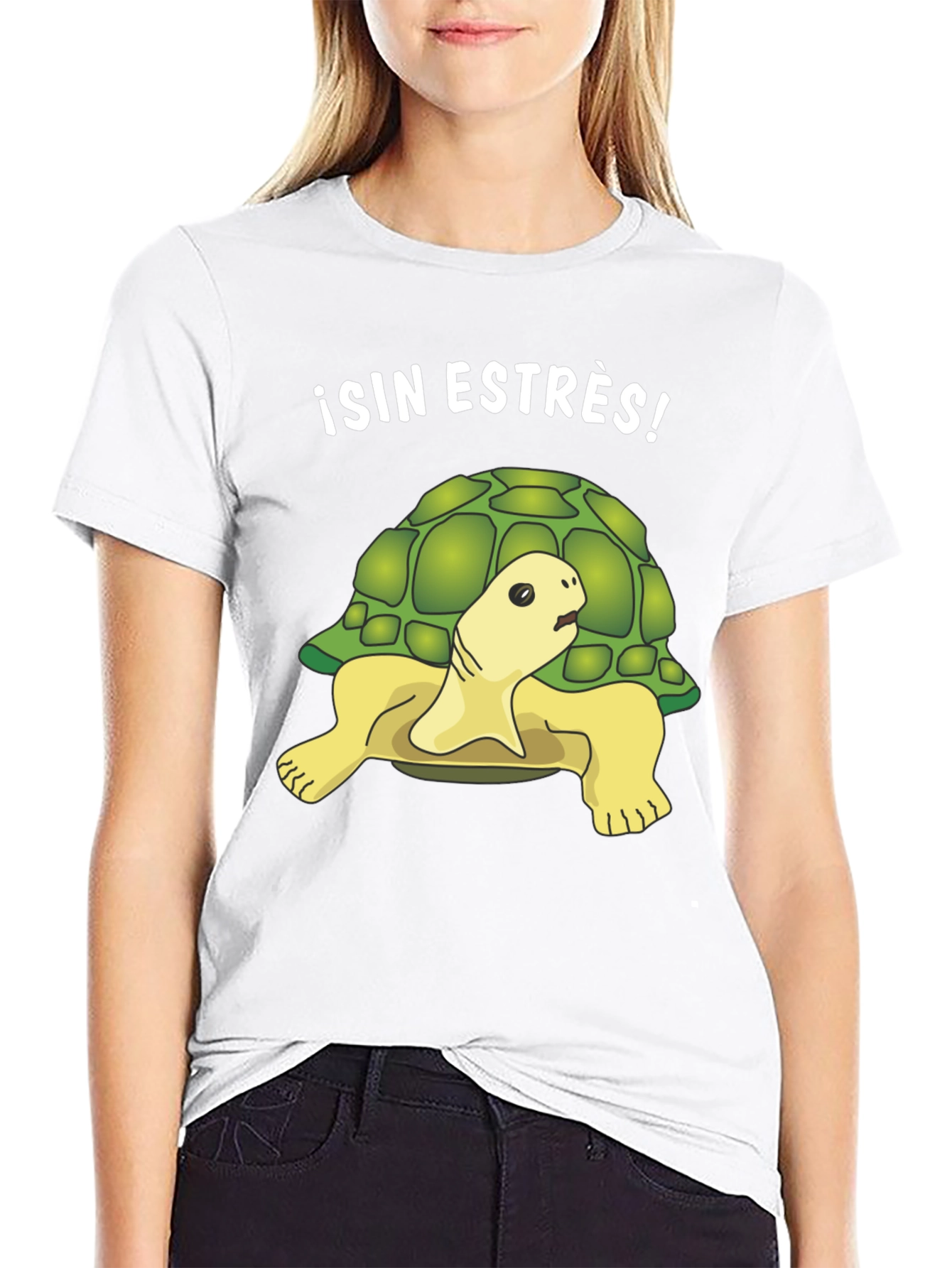 Relaxed Turtle Graphic Tee - Sin Estrés!
