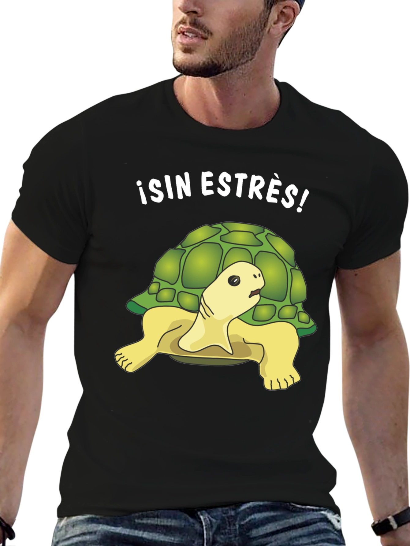 Relaxed Turtle Graphic Tee - Sin Estrés!