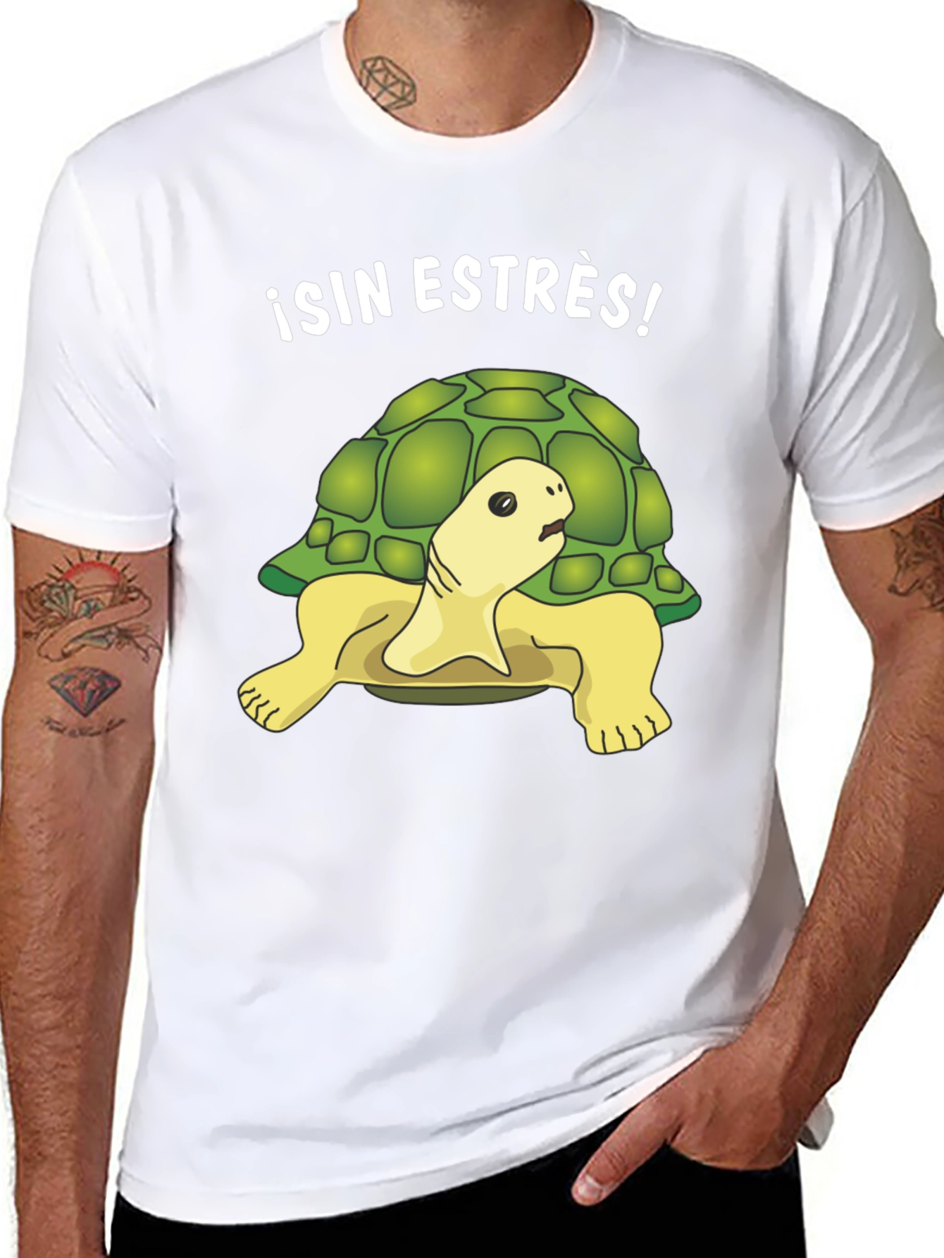 Relaxed Turtle Graphic Tee - Sin Estrés!
