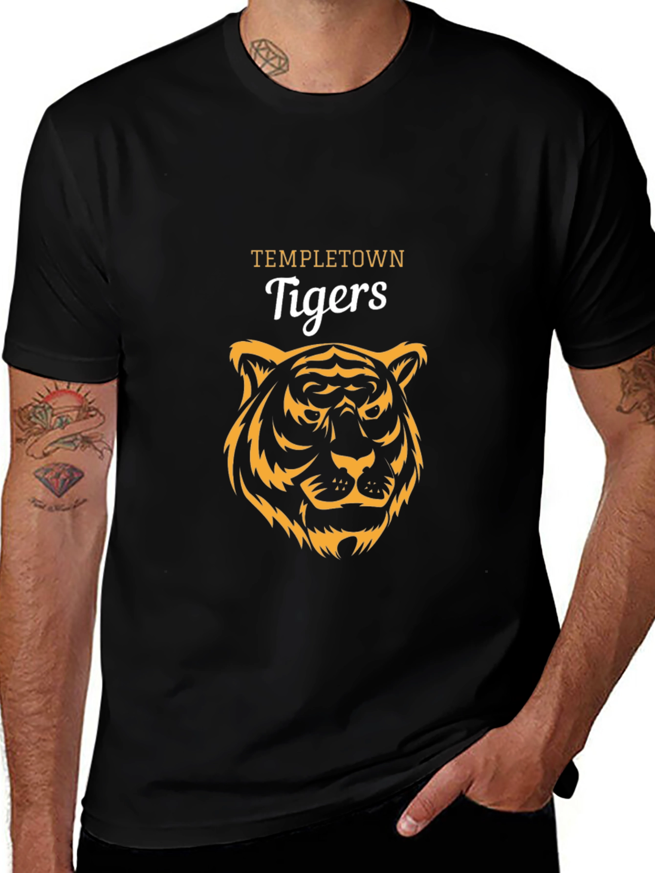 Templetown Tigers Graphic T-Shirt - Black