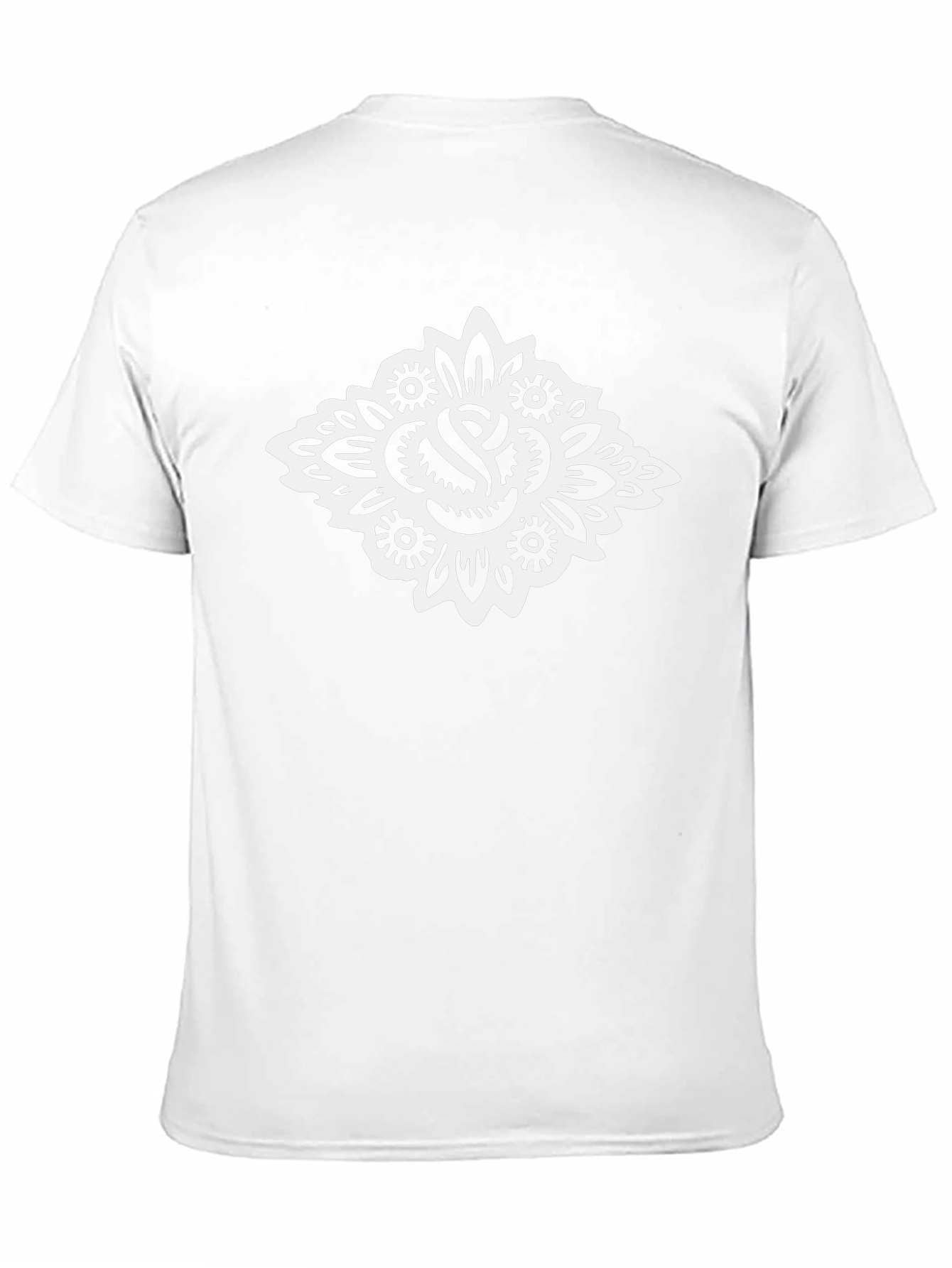 Black T-Shirt with Bold Rose Graphic