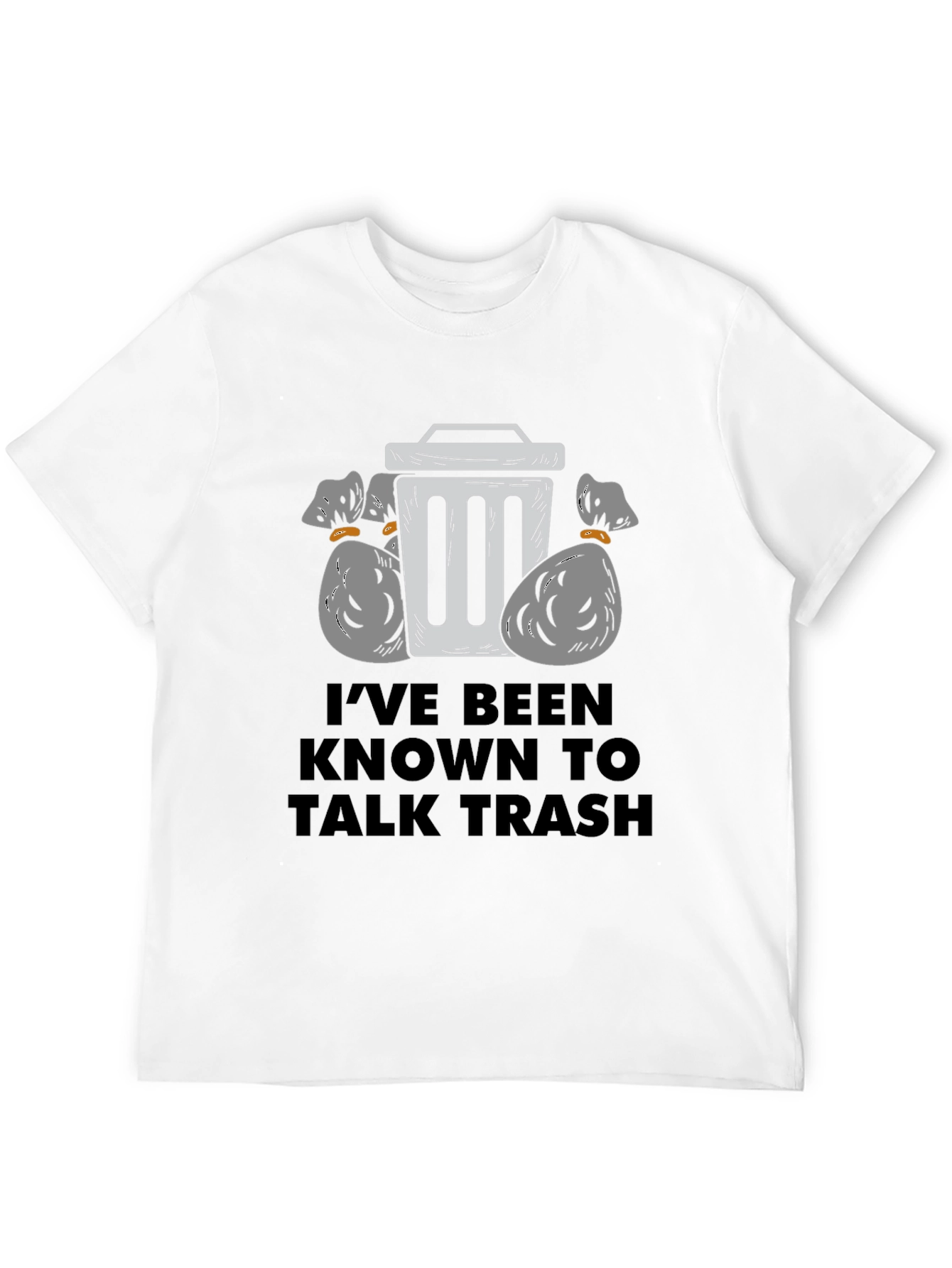 Talk Trash Mens Black Graphic T-Shirt