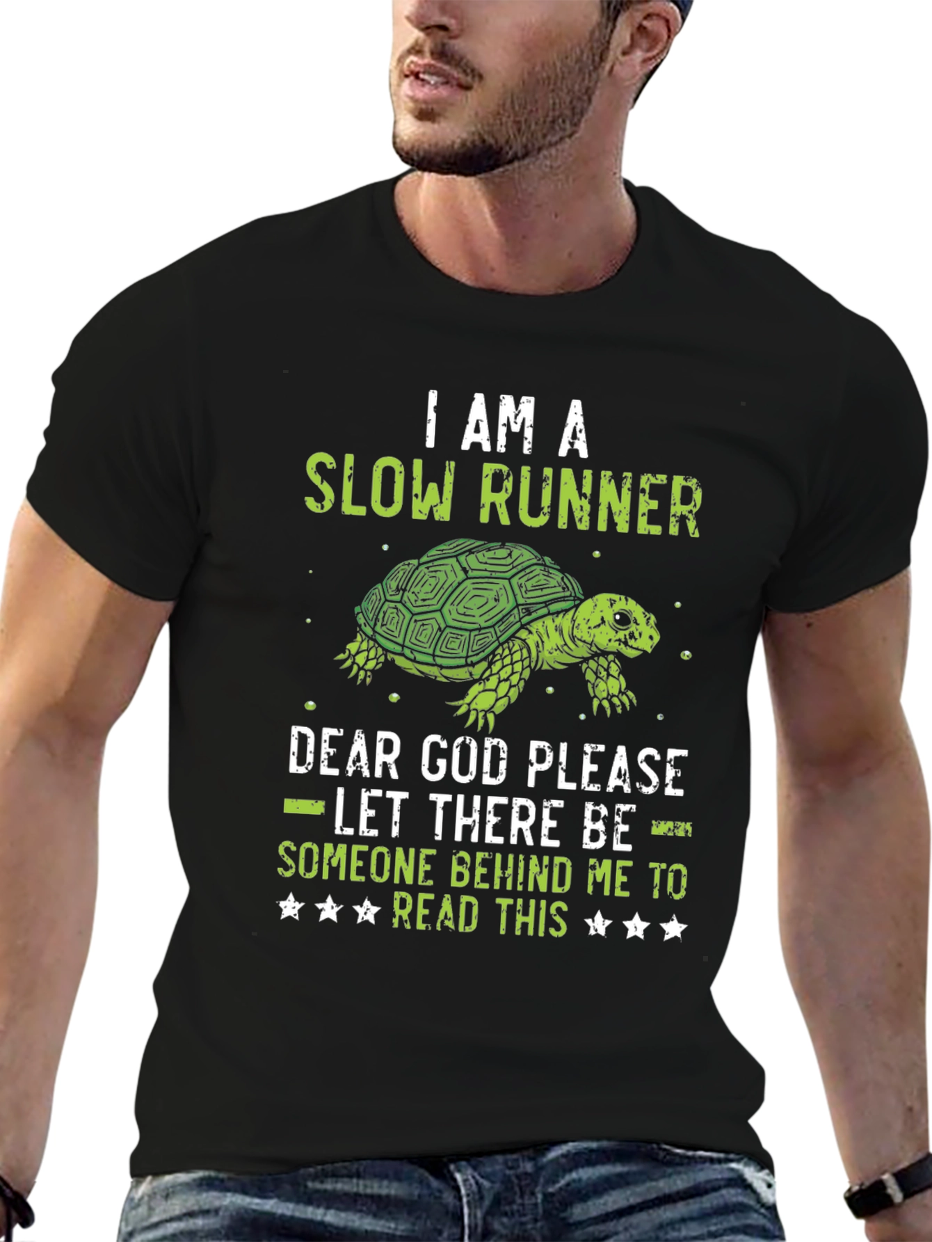 I am a Slow Runner Funny Turtle Graphic T-Shirt