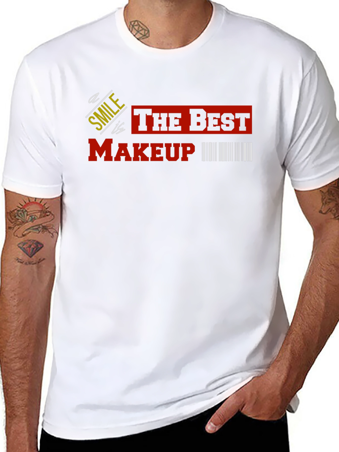 Smile is the Best Makeup T-Shirt