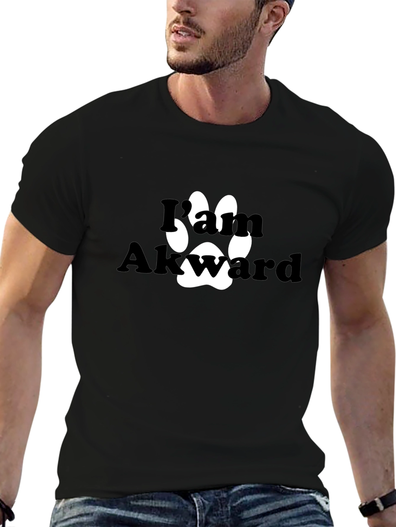 I Paw Akward Graphic T-Shirt