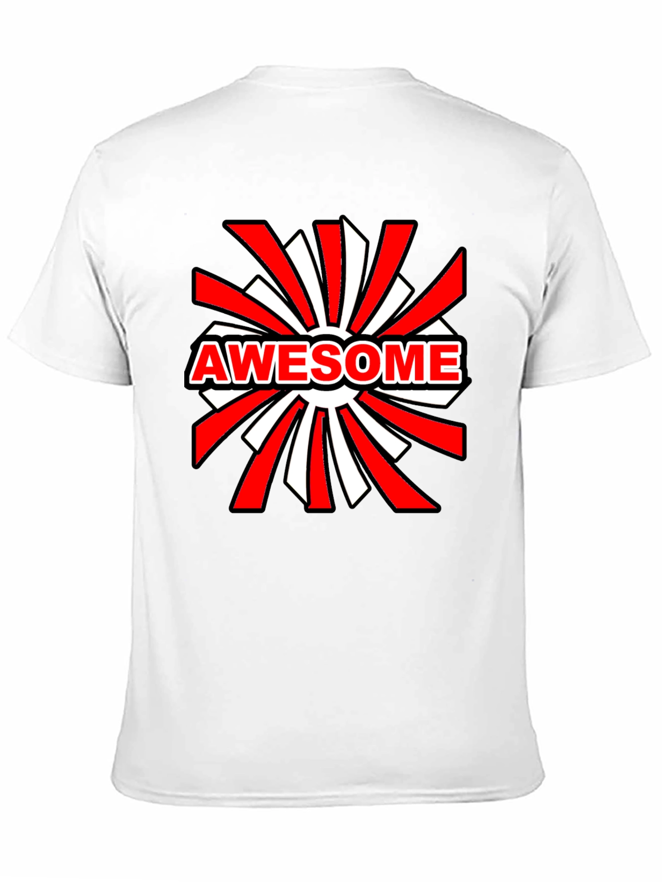 Awesome Graphic Print Black T-Shirt