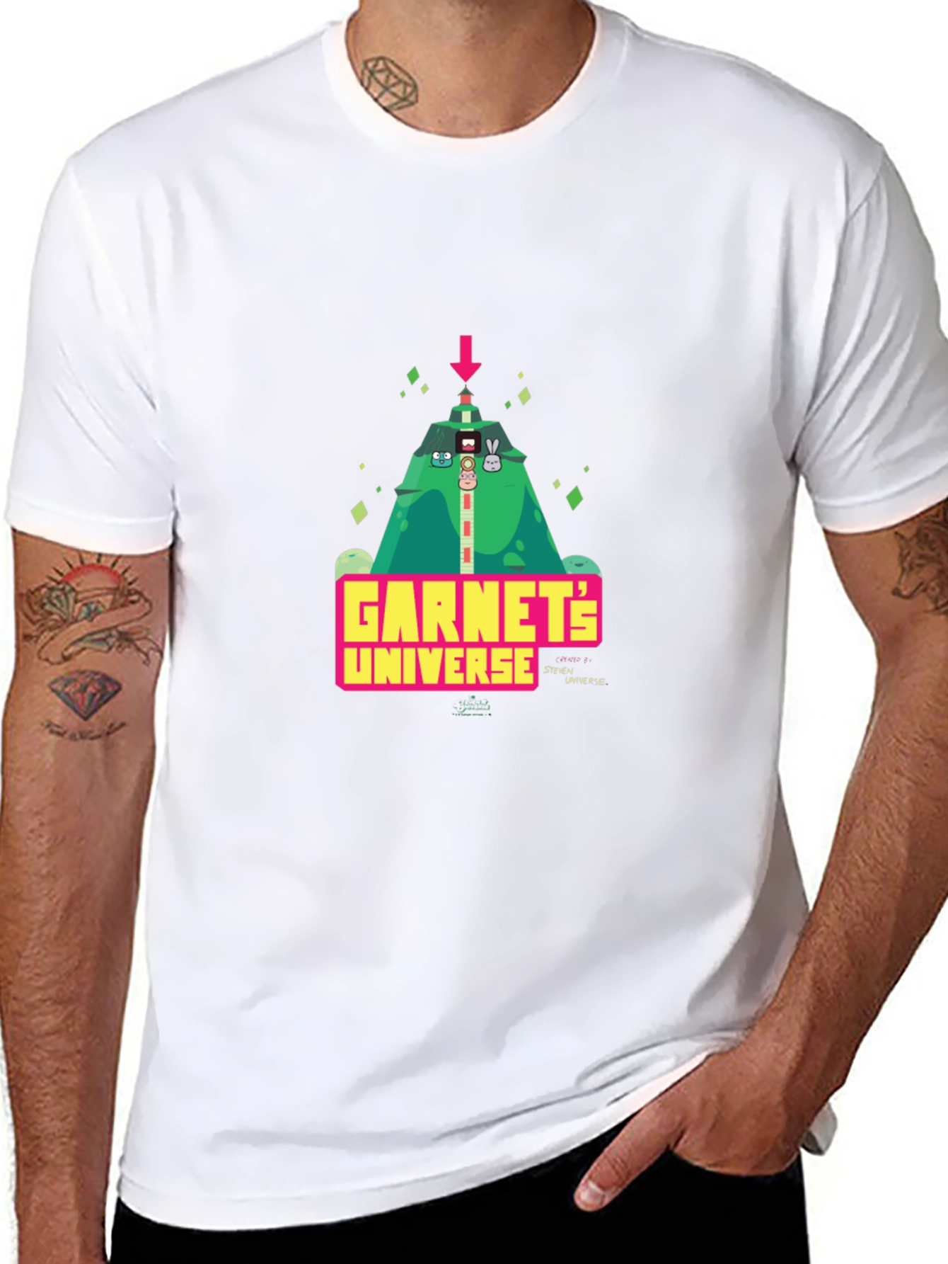 Garnets Universe Black Graphic Tee