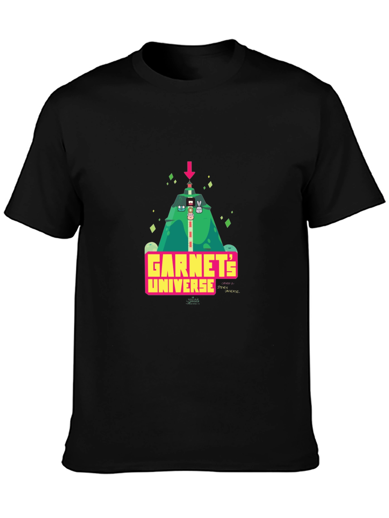 Garnets Universe Black Graphic Tee