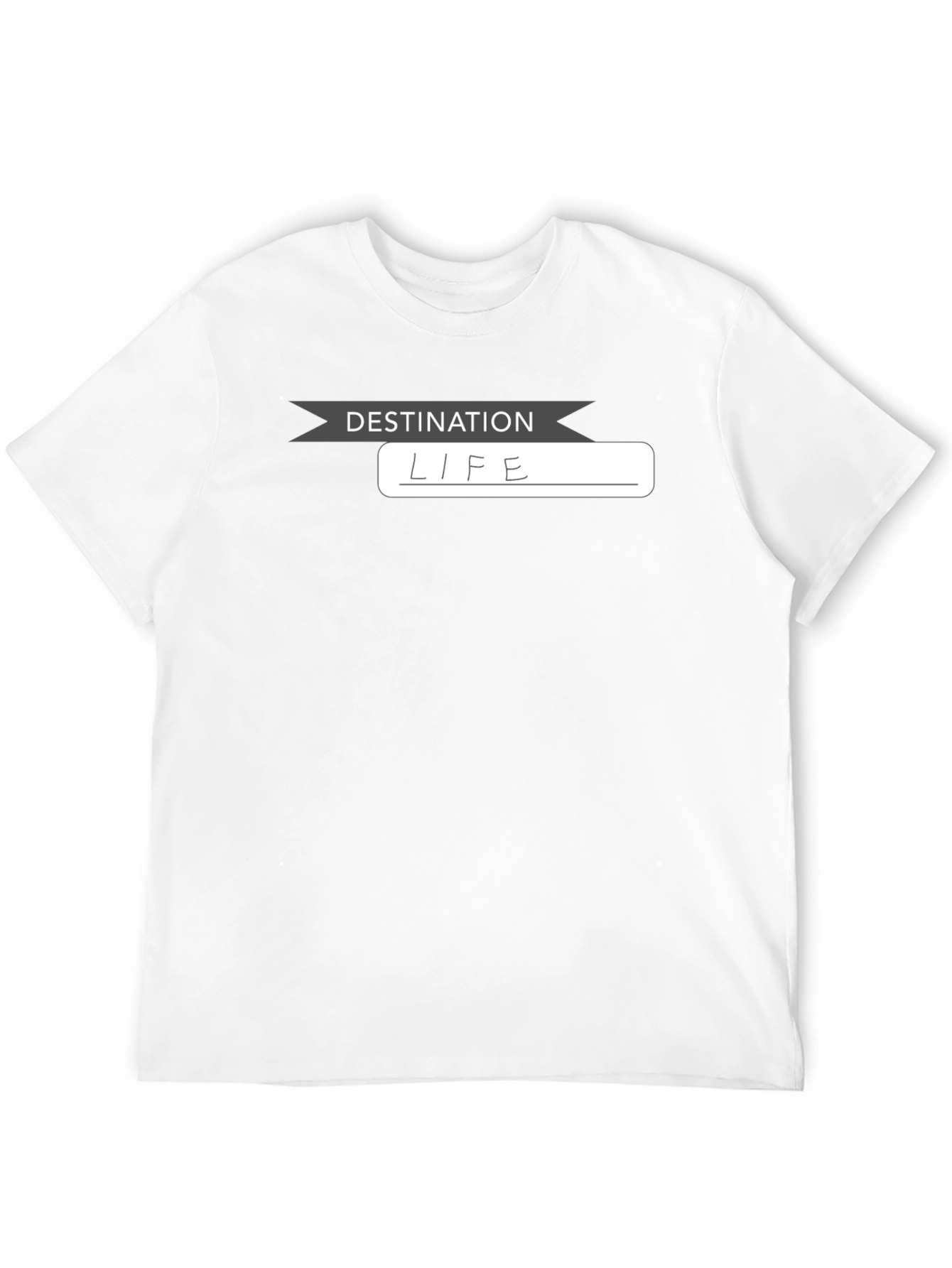 Destination Life Black T-Shirt - Everyday Comfort
