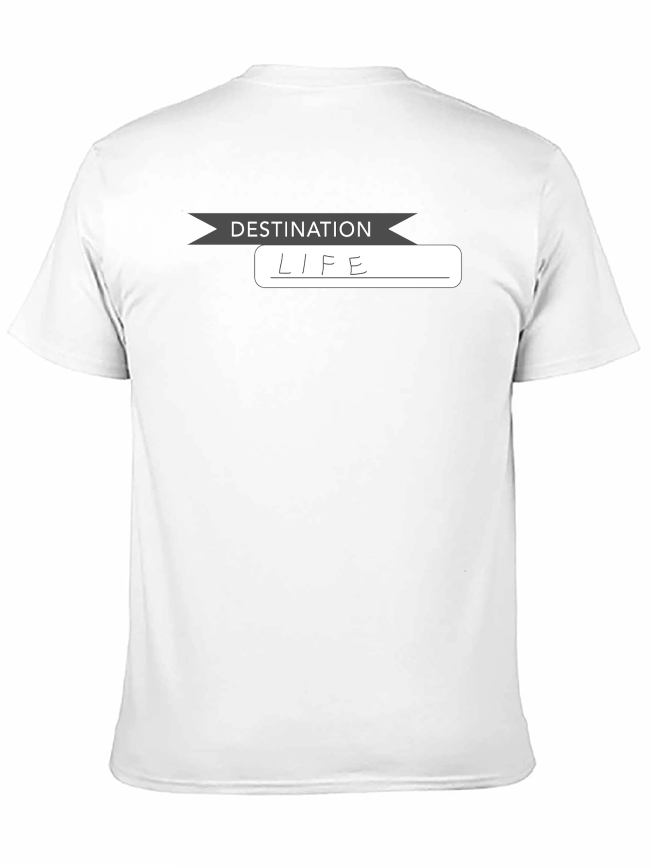 Destination Life Black T-Shirt - Everyday Comfort