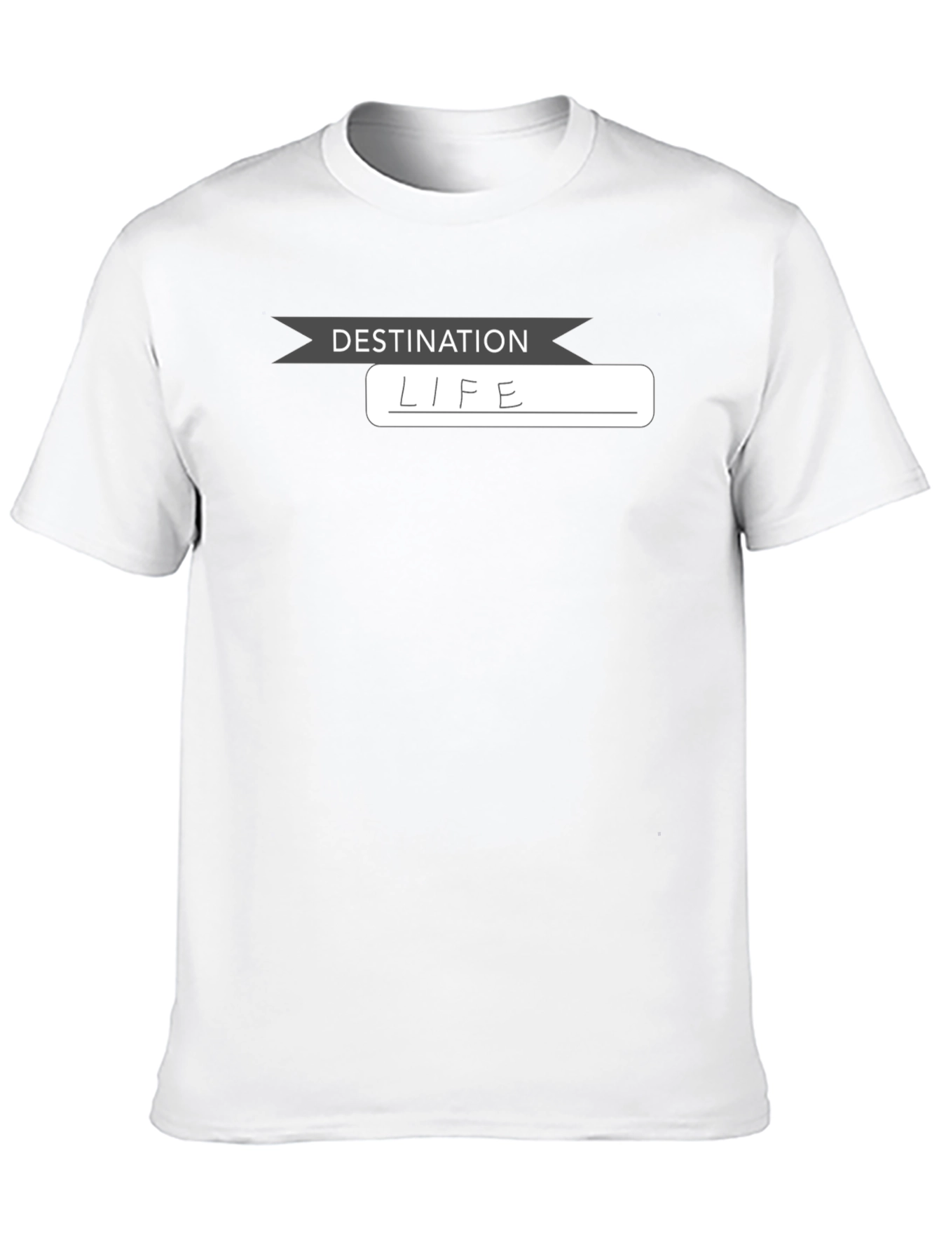Destination Life Black T-Shirt - Everyday Comfort
