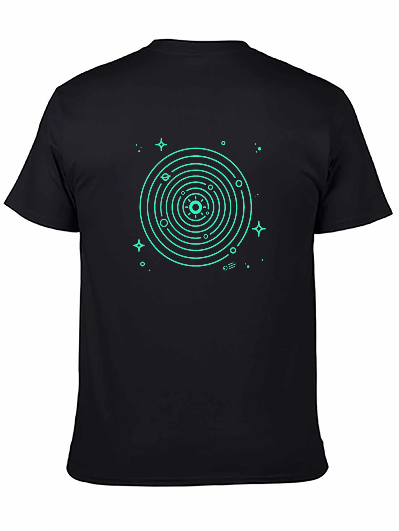 Cosmic Orbit Black T-Shirt